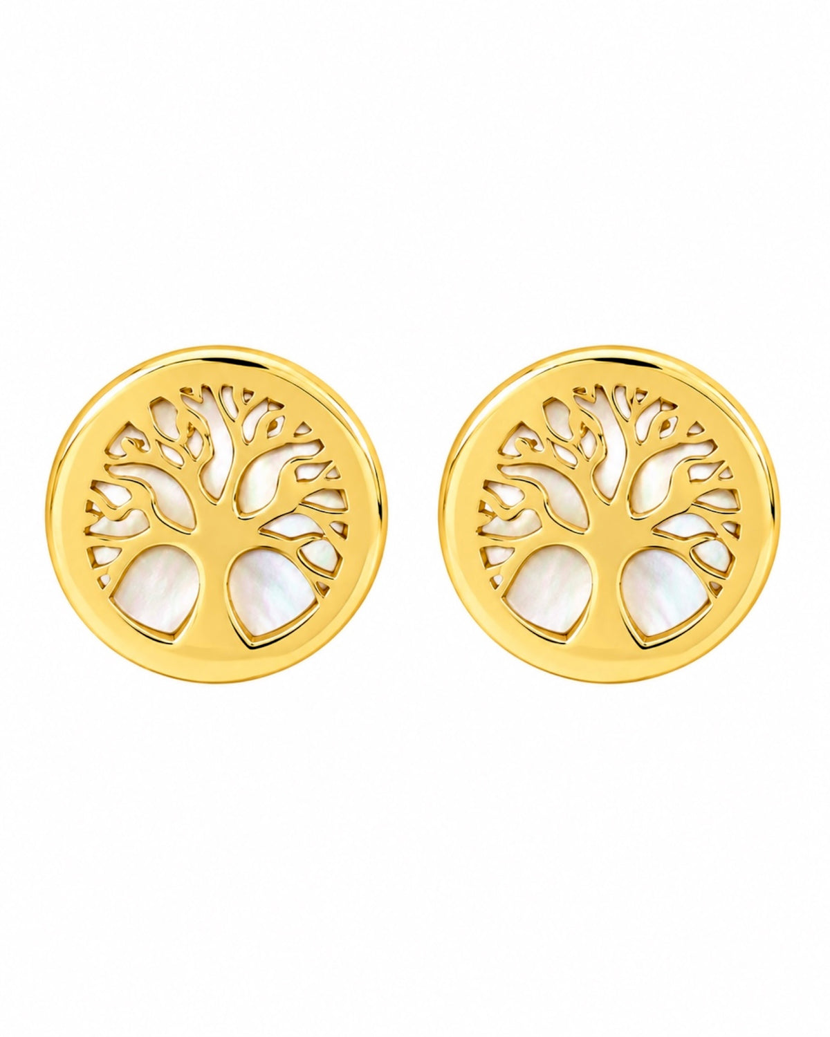 Tree of Life Gold Earrings