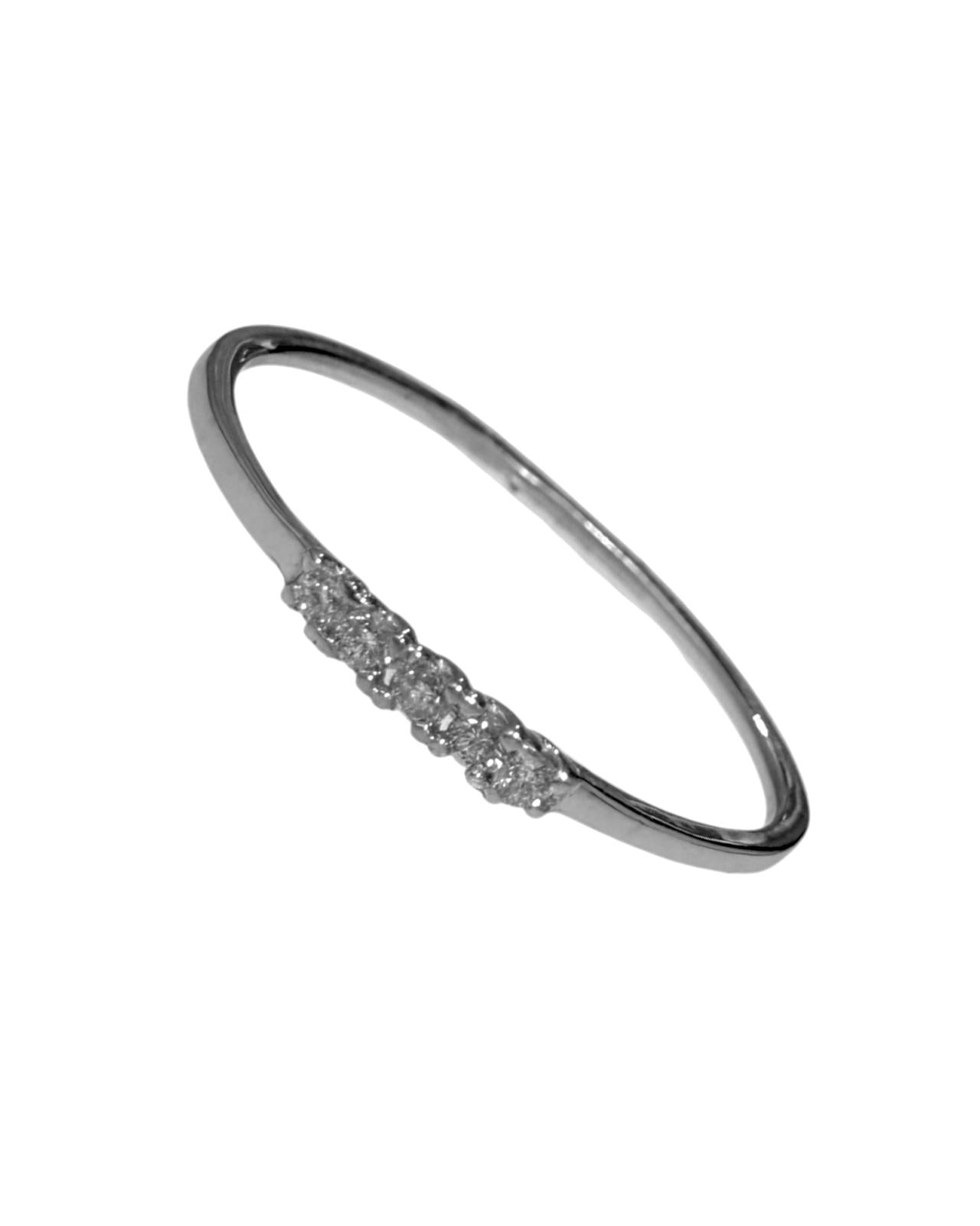 Anel Memória em Ouro com Diamantes
