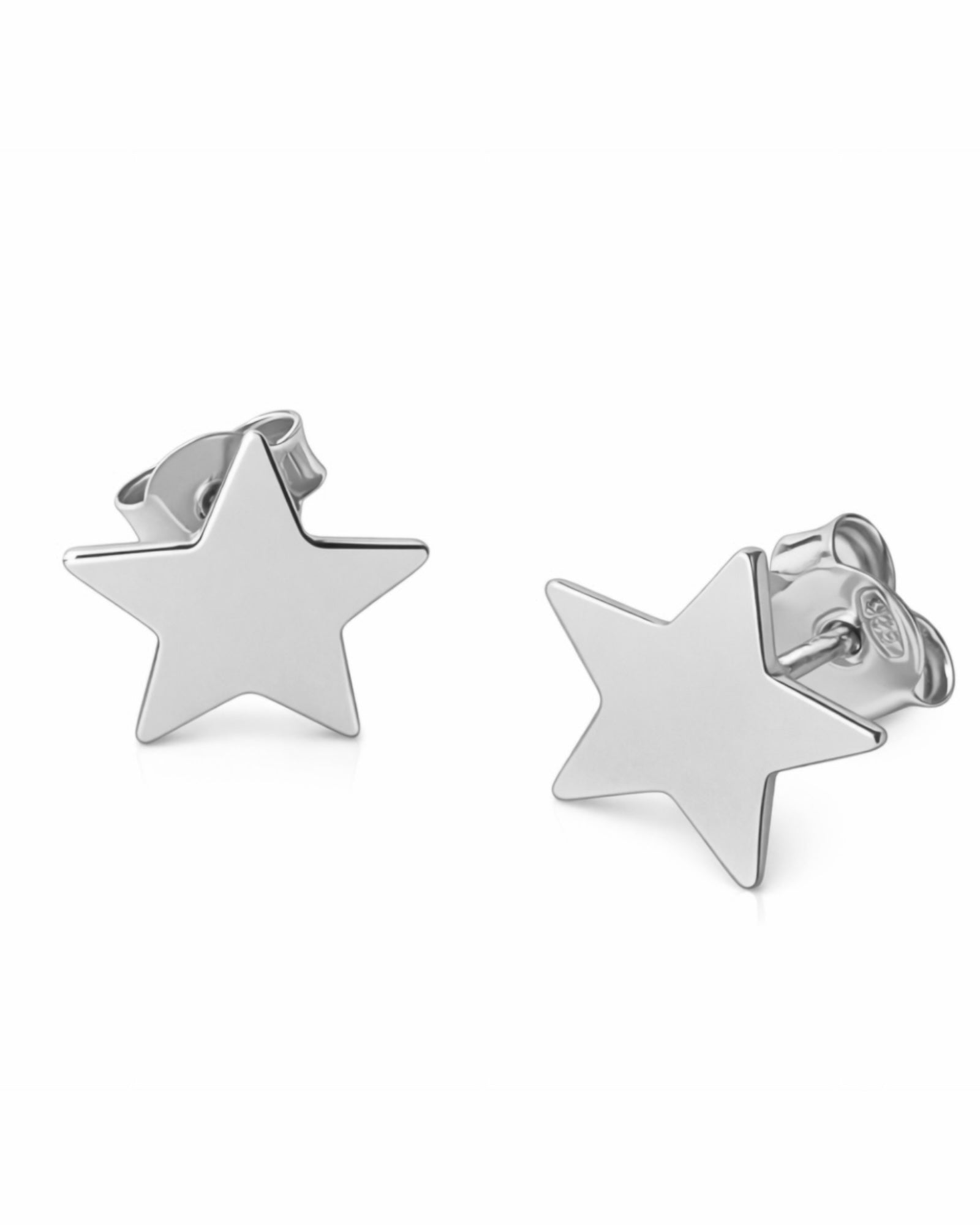 Star Earrings in Silver