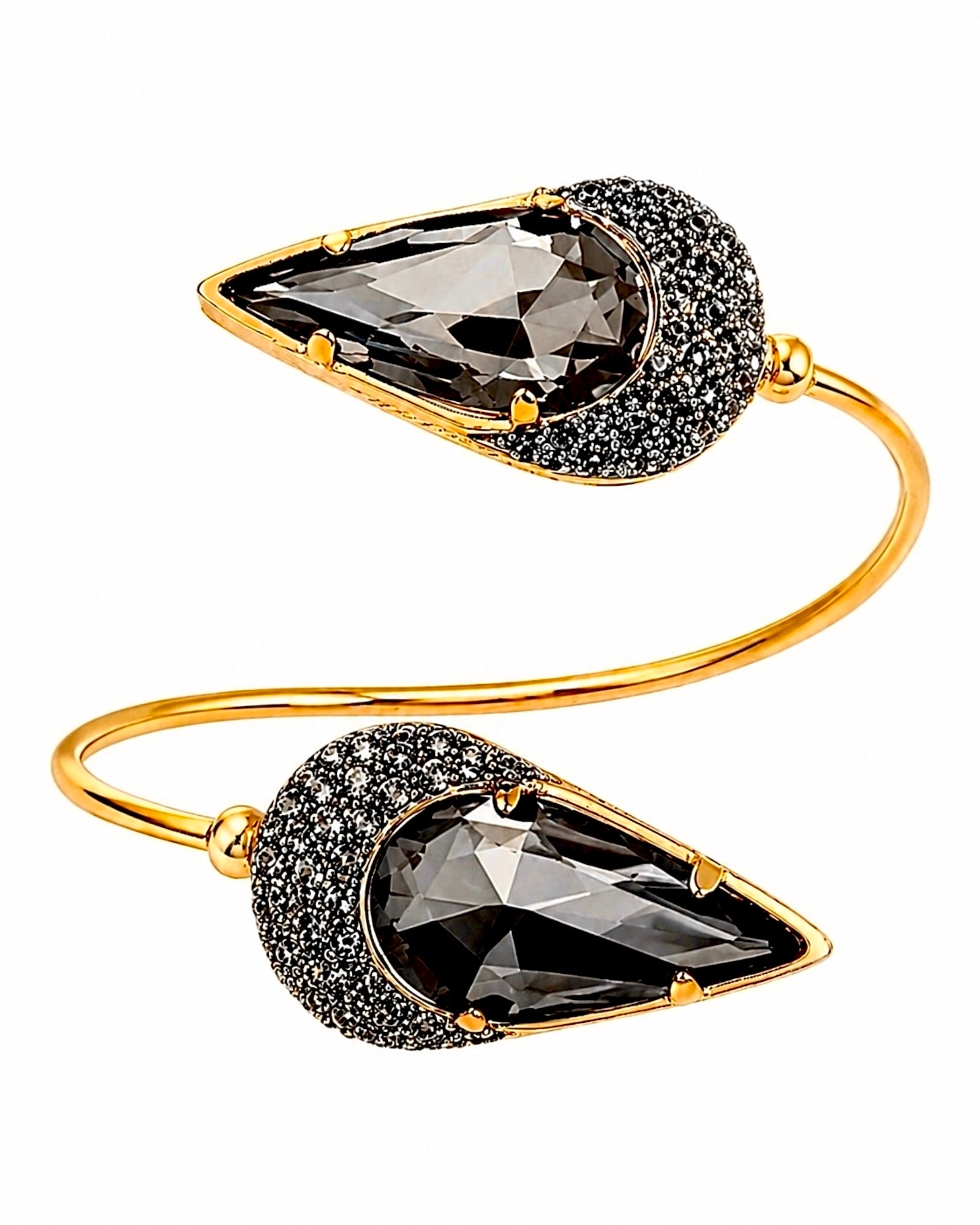 Escrava / Pulseira Gotas em Prata Dourada