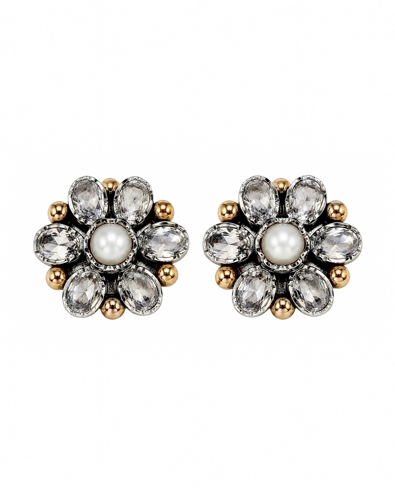 Reflection Earrings in Silver and Gold