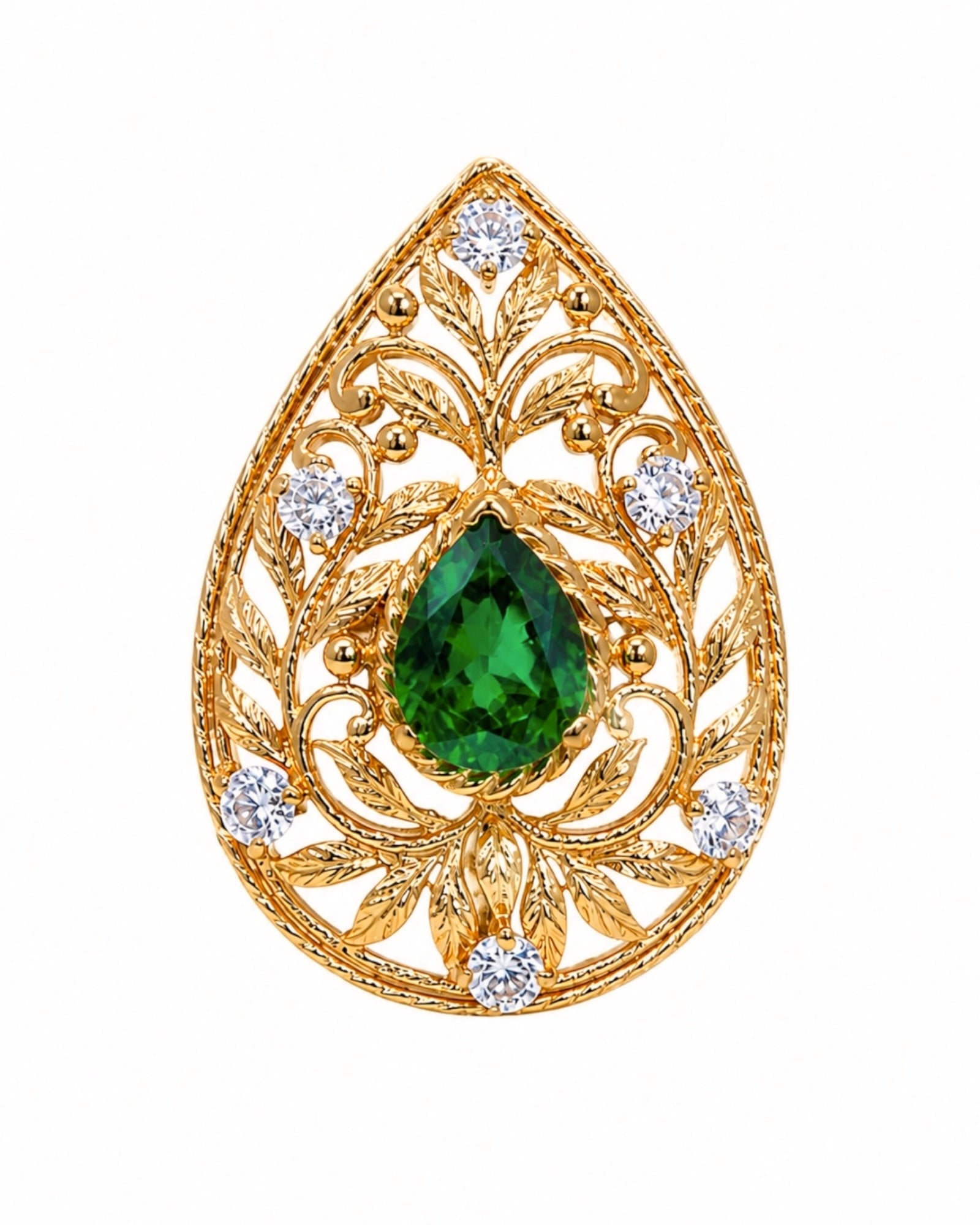 Filigree Ring in Gold-Plated Silver