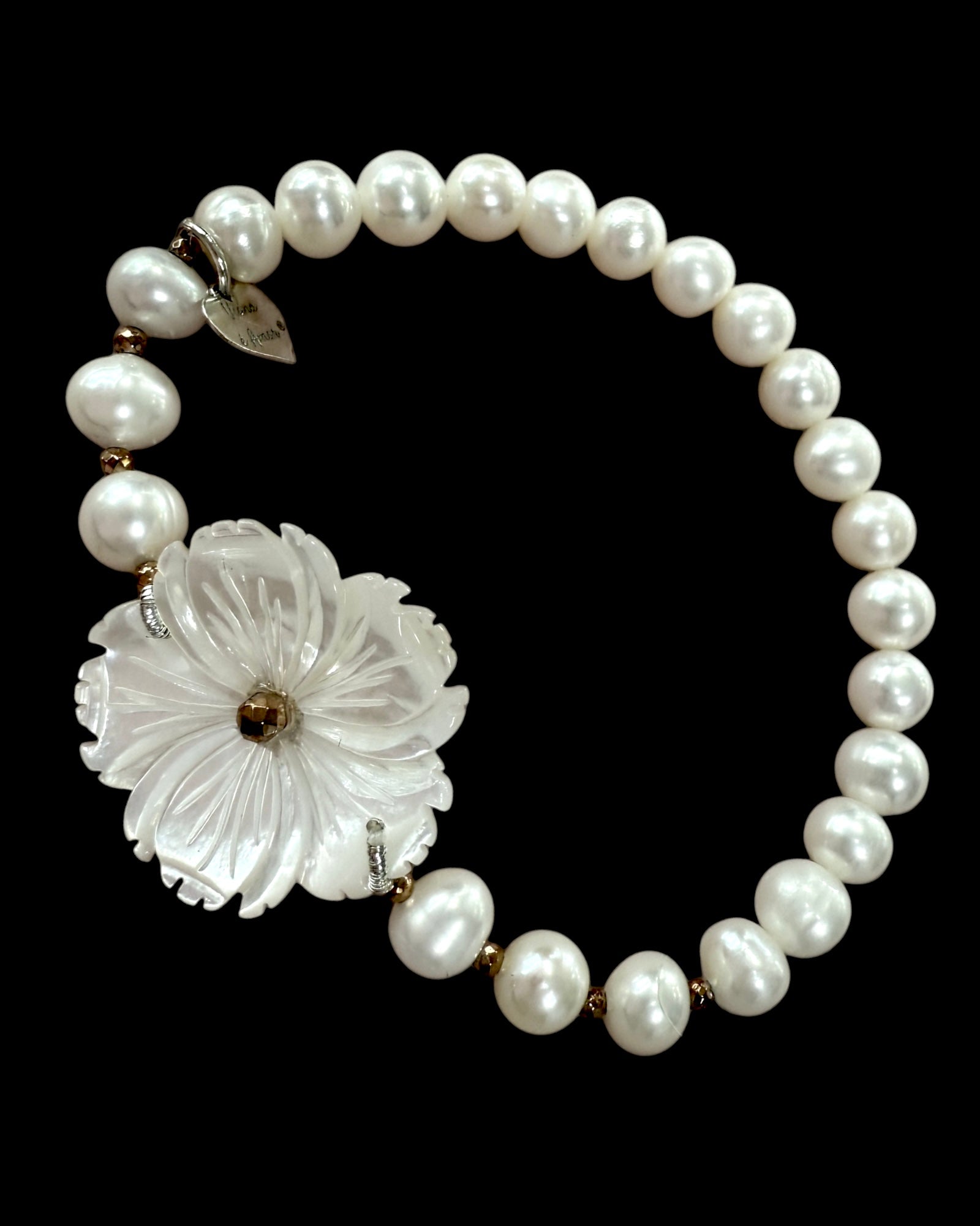 Pulseira Pérolas em Prata