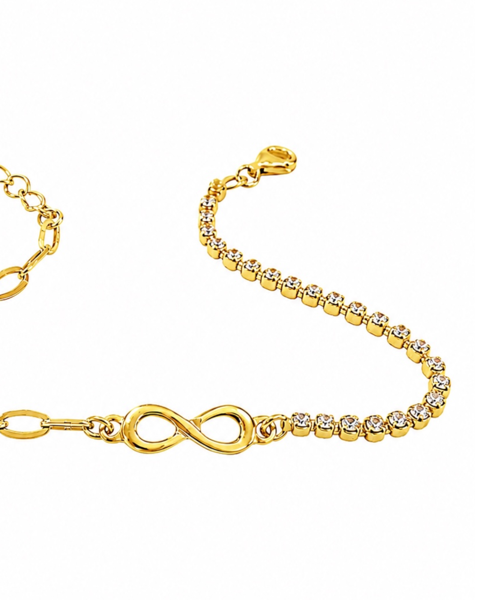 Infinity Bracelet in Gold-Plated Silver