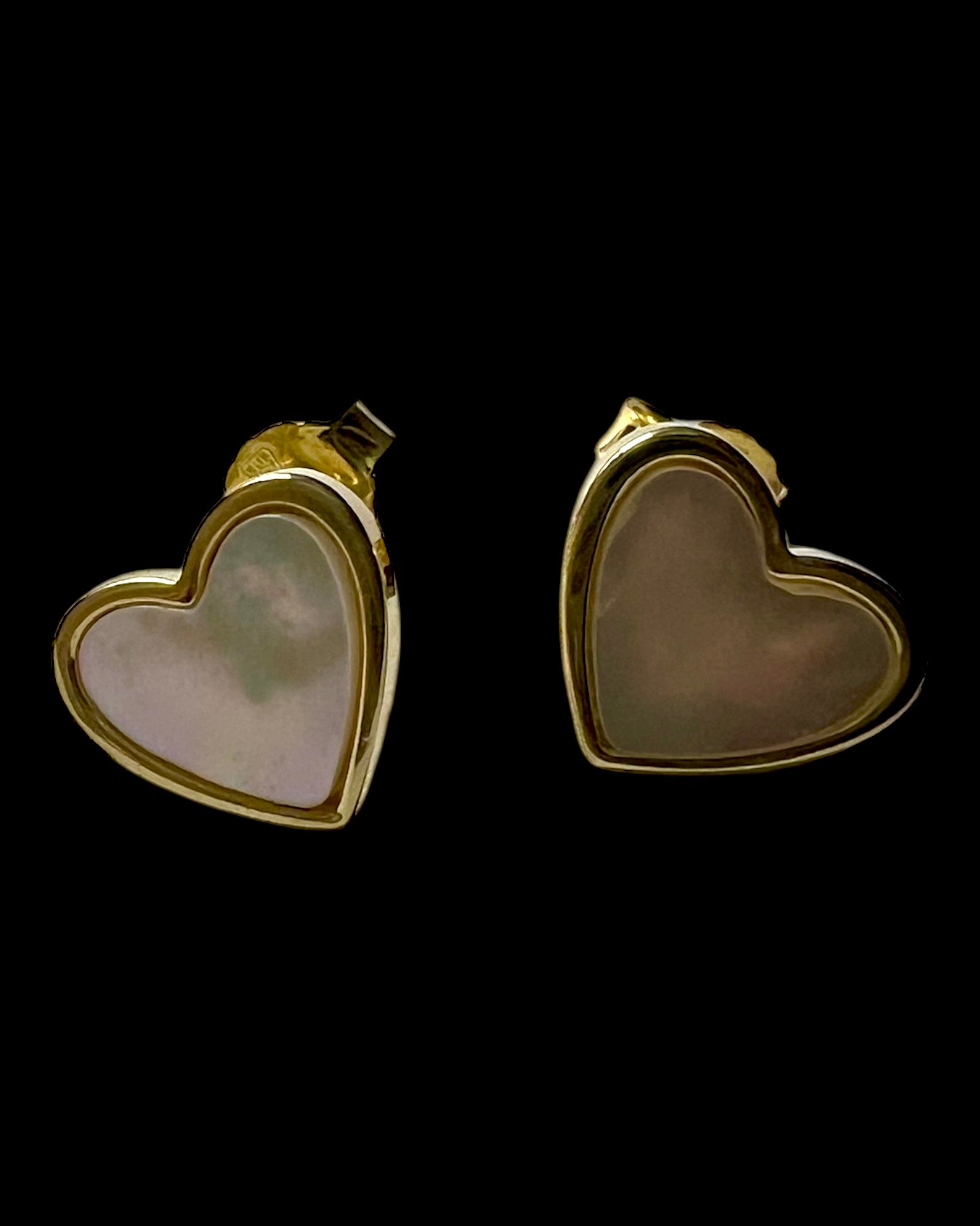 Gold Plated Silver Heart Earrings