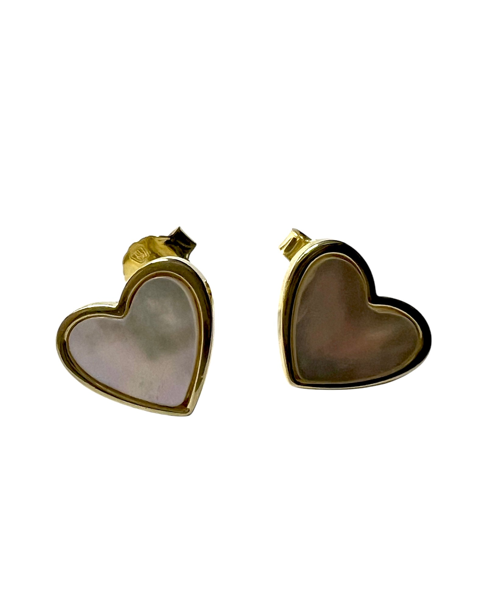 Gold Plated Silver Heart Earrings