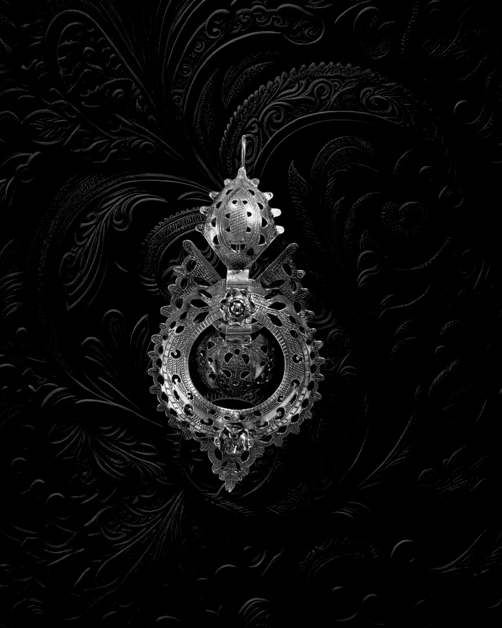 Brincos à Rainha Casca de Ovo em Prata (com gancho)