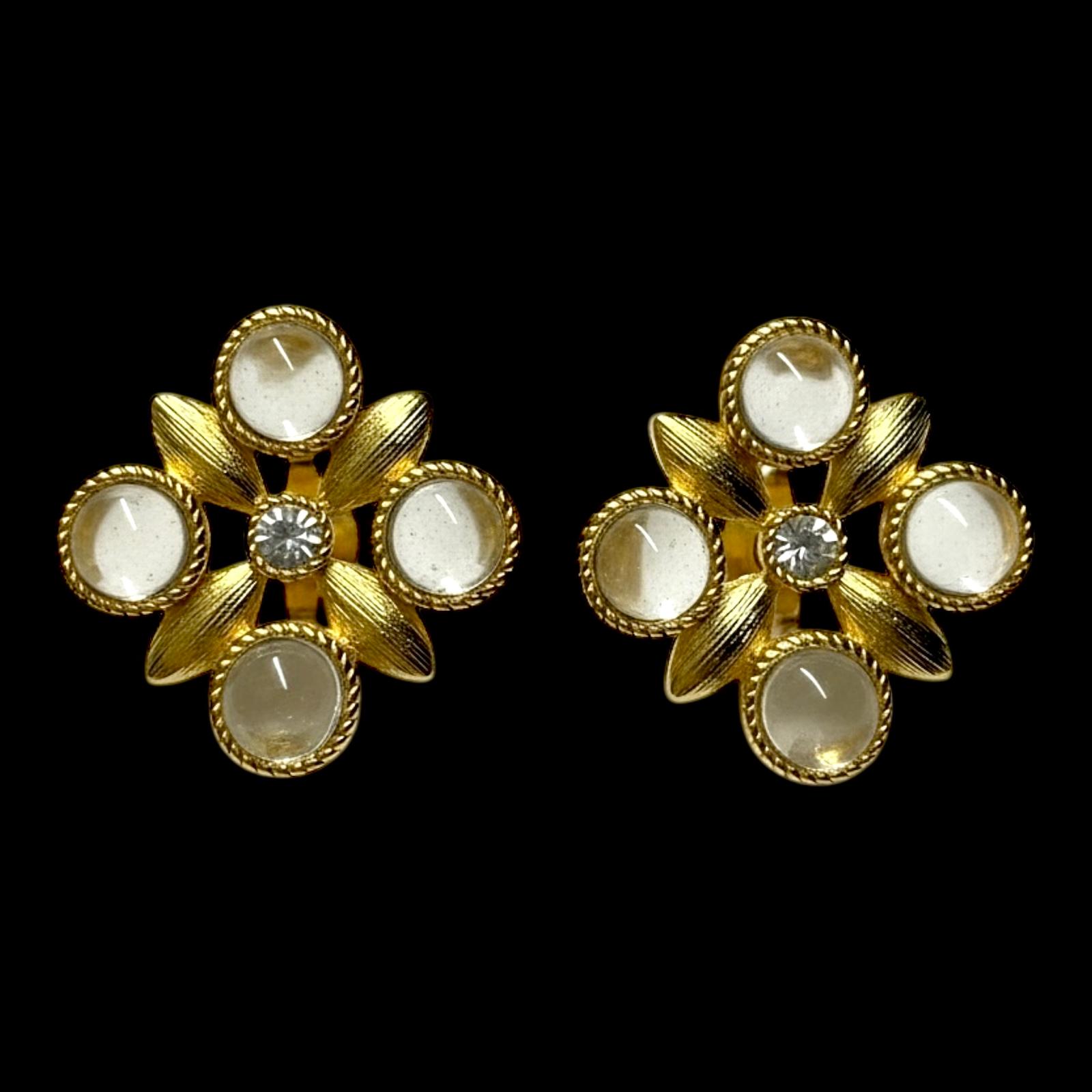 Brincos Flor de Luz em Prata Dourada