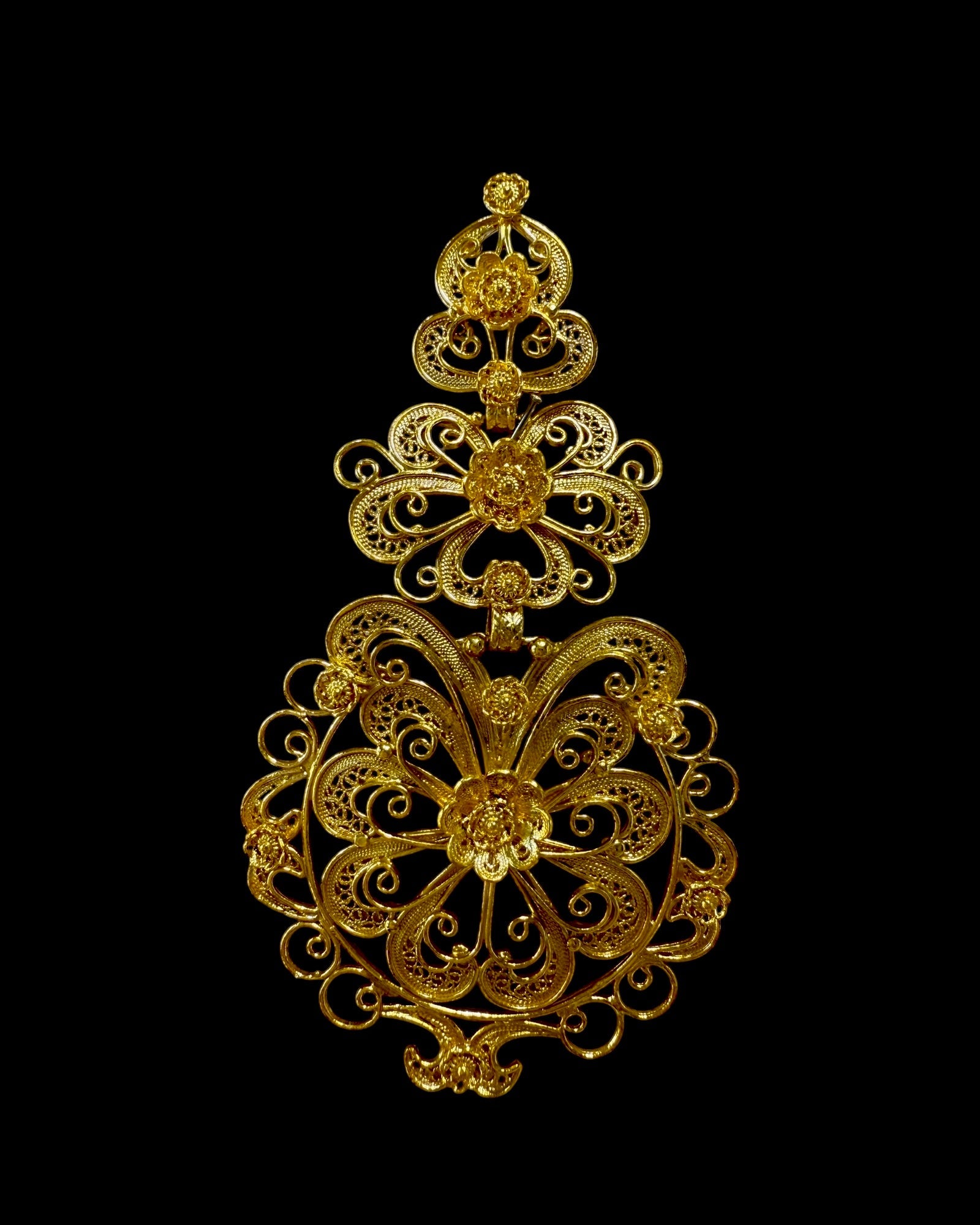Regional Earrings in Gold Plated Silver