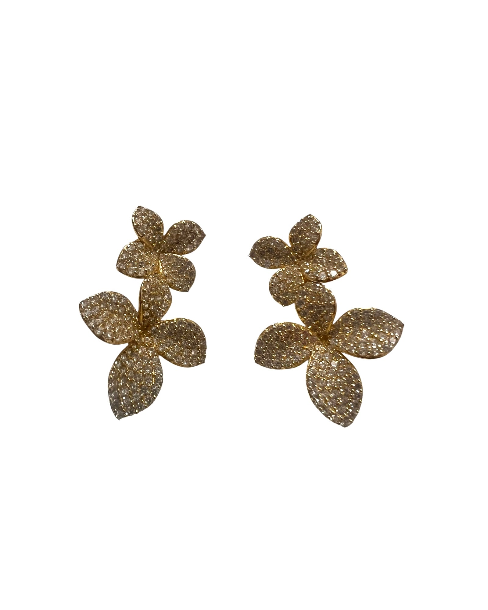 Petal Earrings in Gold Silver
