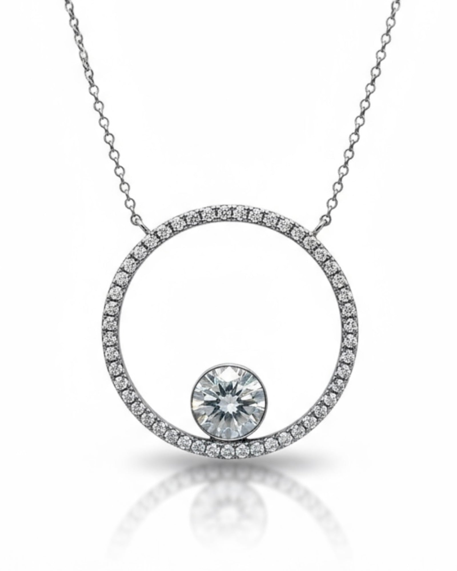 Silver Crystal Necklace