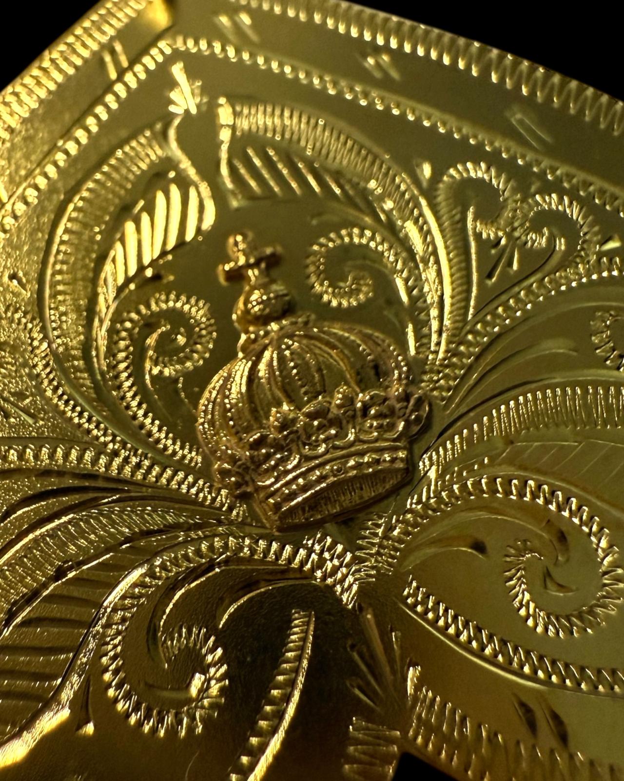 Medalha Borboleta em Prata Dourada