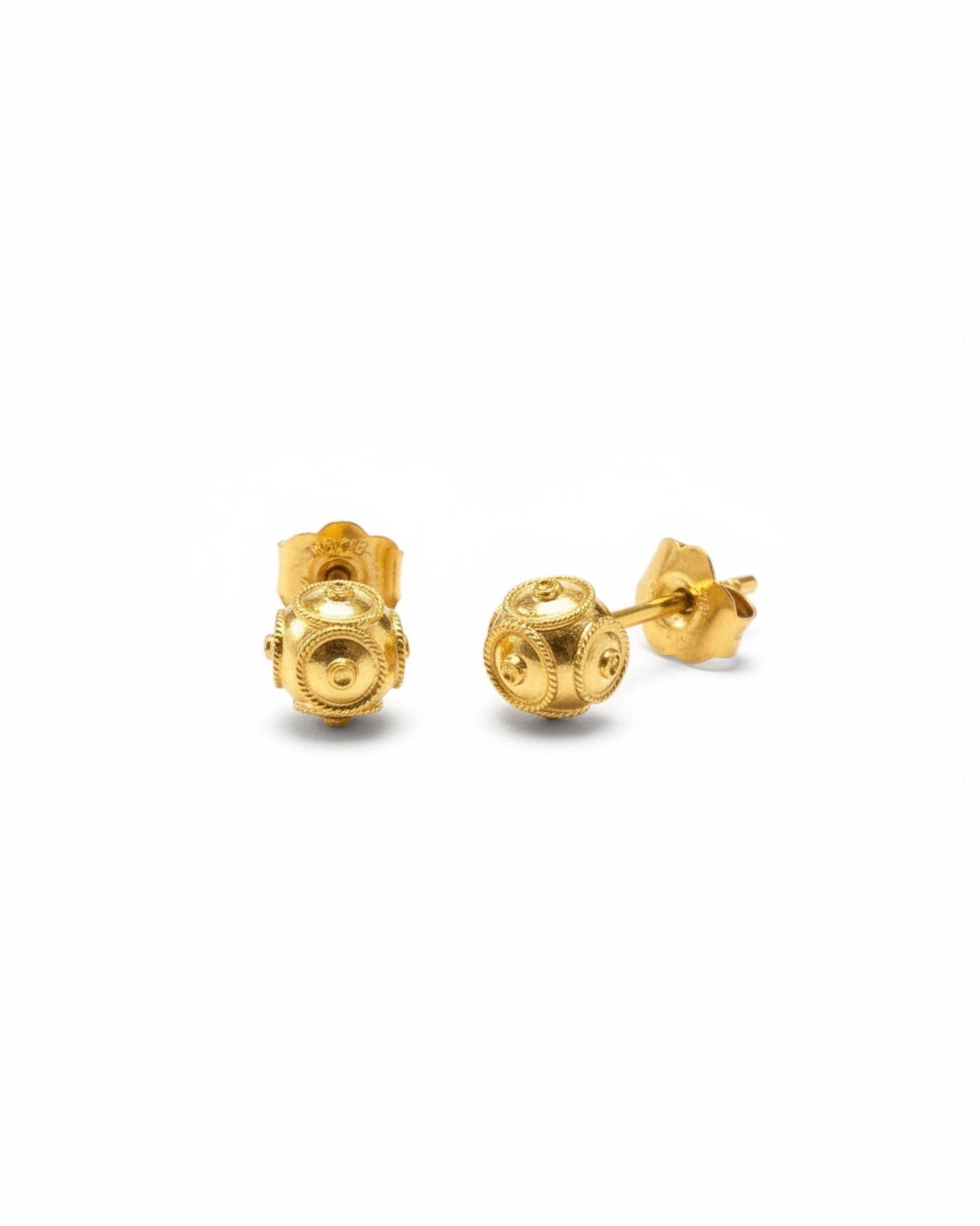 Viana Bead Earrings in Gold