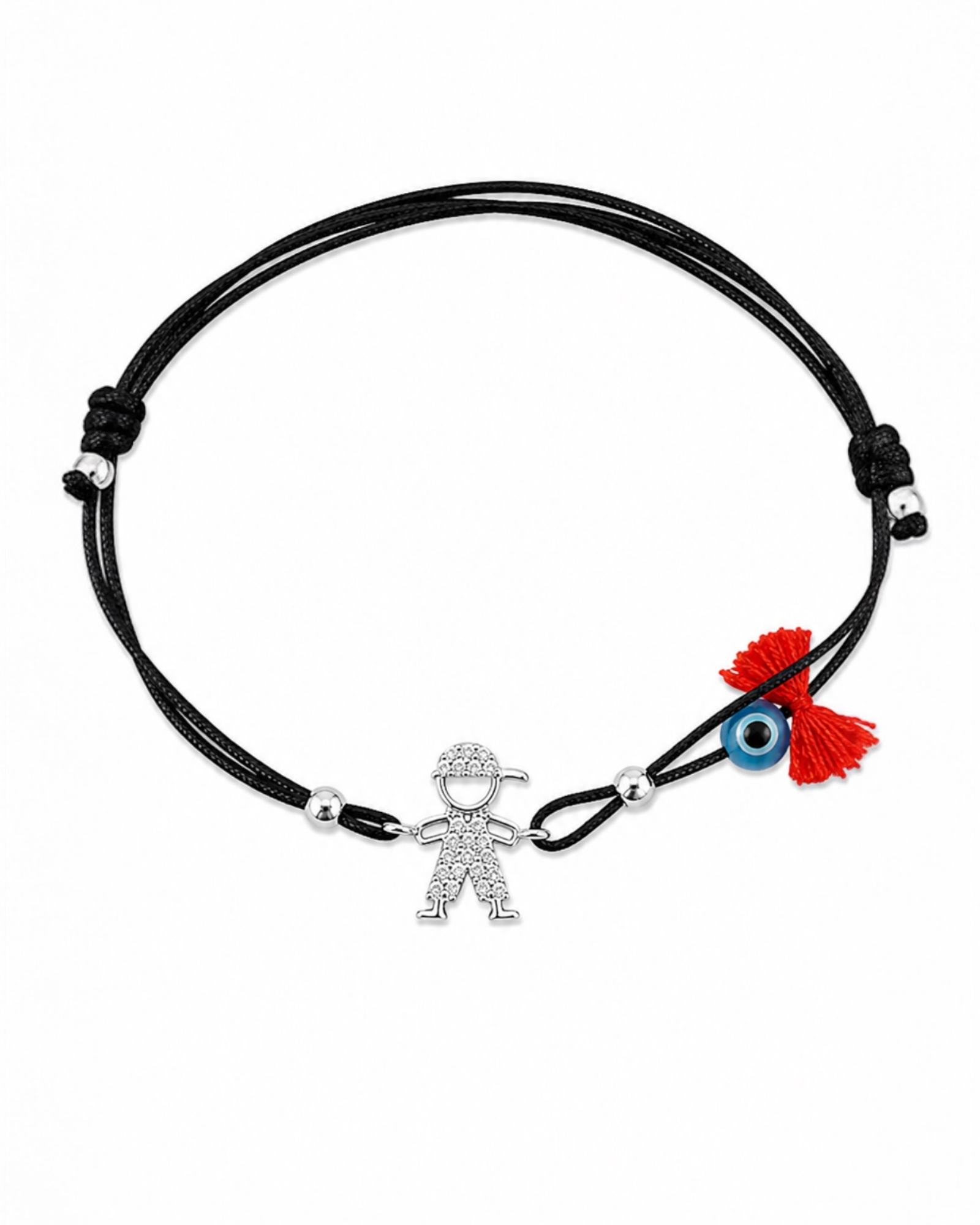 Pulseira Seda Menino em Prata