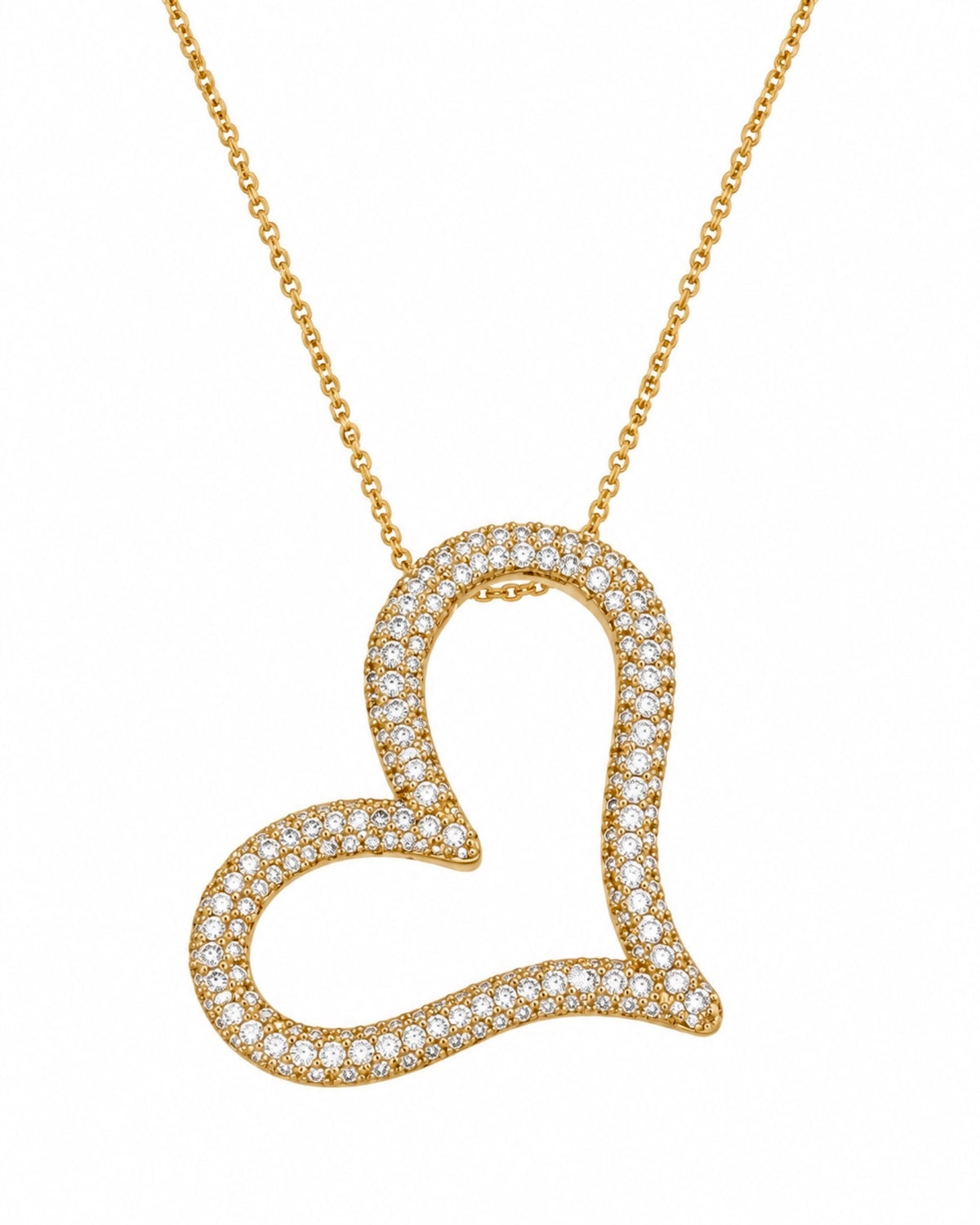 Heart Necklace in Gold-Plated Silver