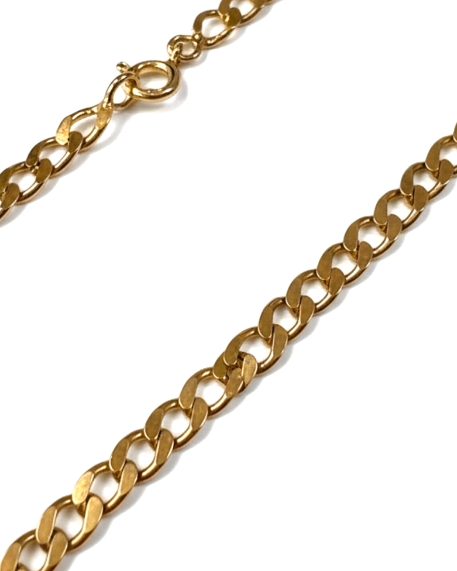 Men's Gold Plated Silver Chain Necklace