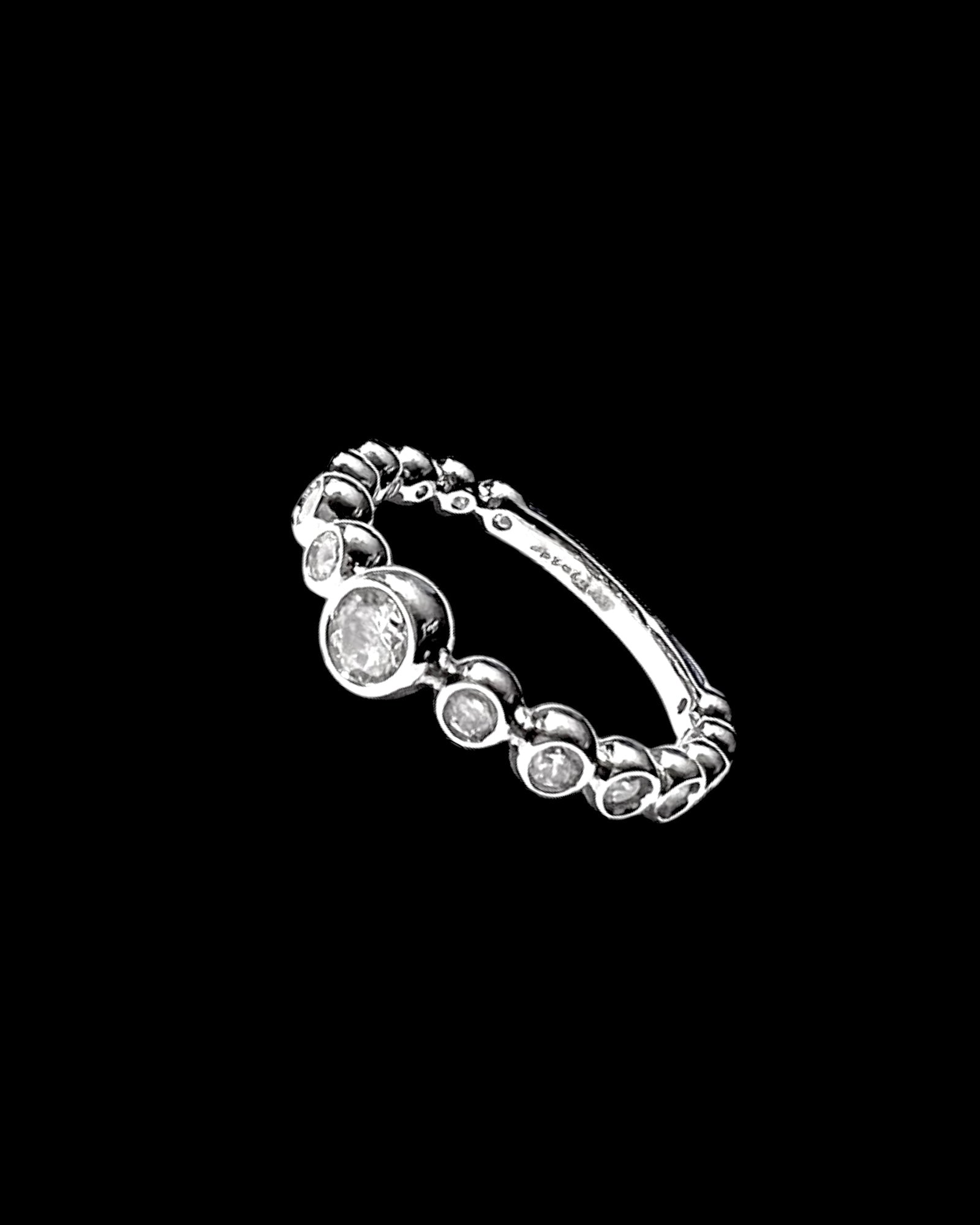 Silver Solitaire Ring