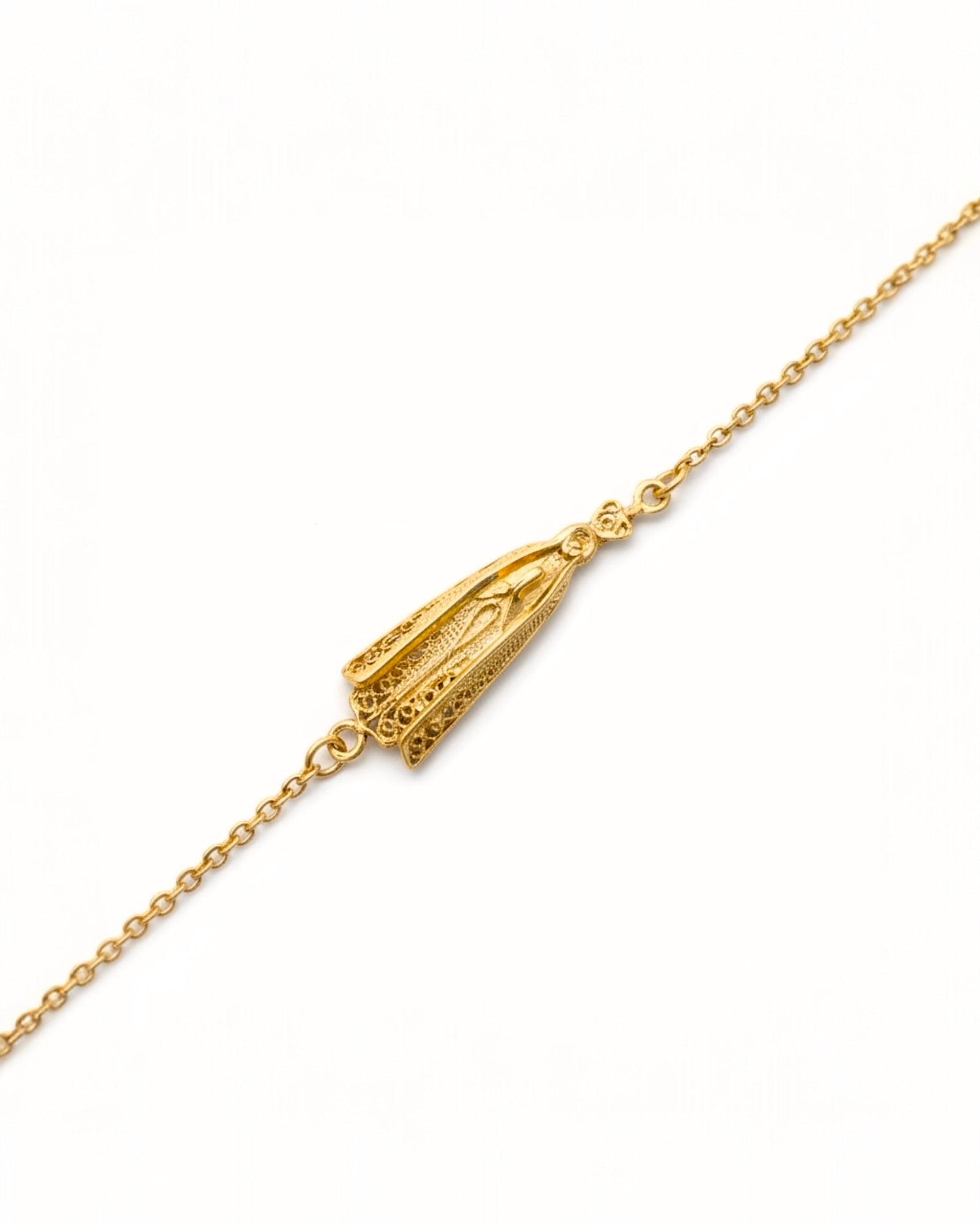 Our Lady of Fatima Bracelet in Gold-Plated Silver