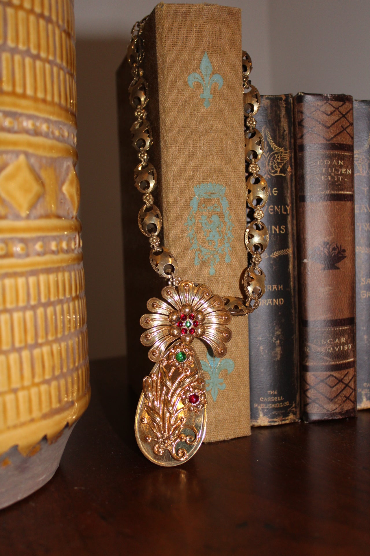 Filigree Chain Necklace in Gold Plated Silver