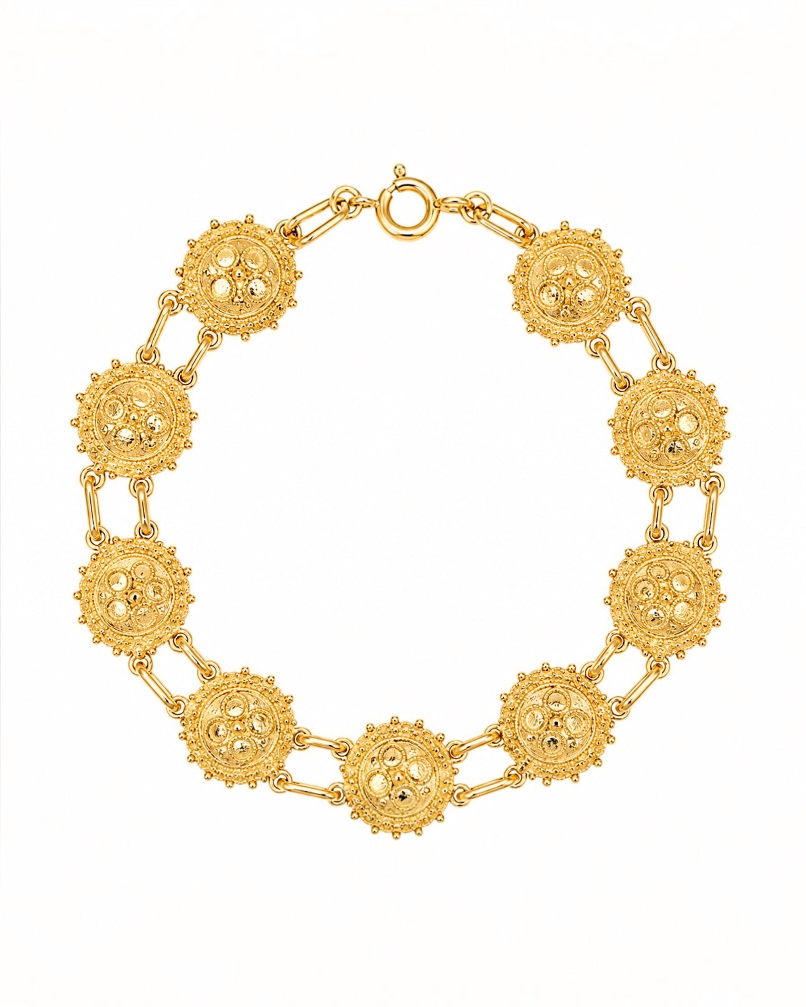 Viana Heart Bracelet in Gold-Plated Silver