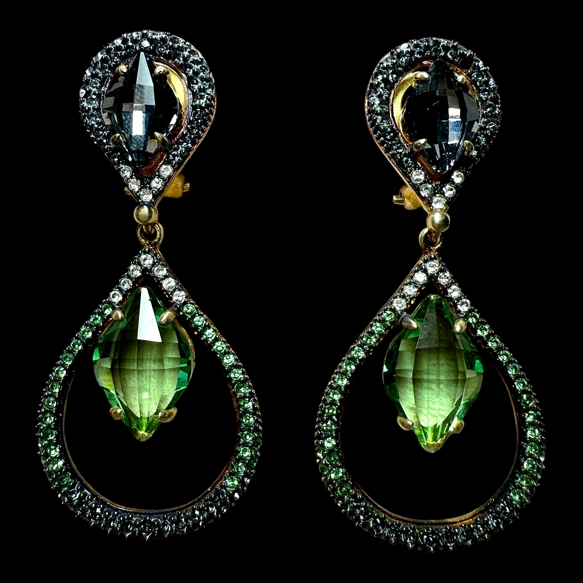 Brincos Gotas Verdes