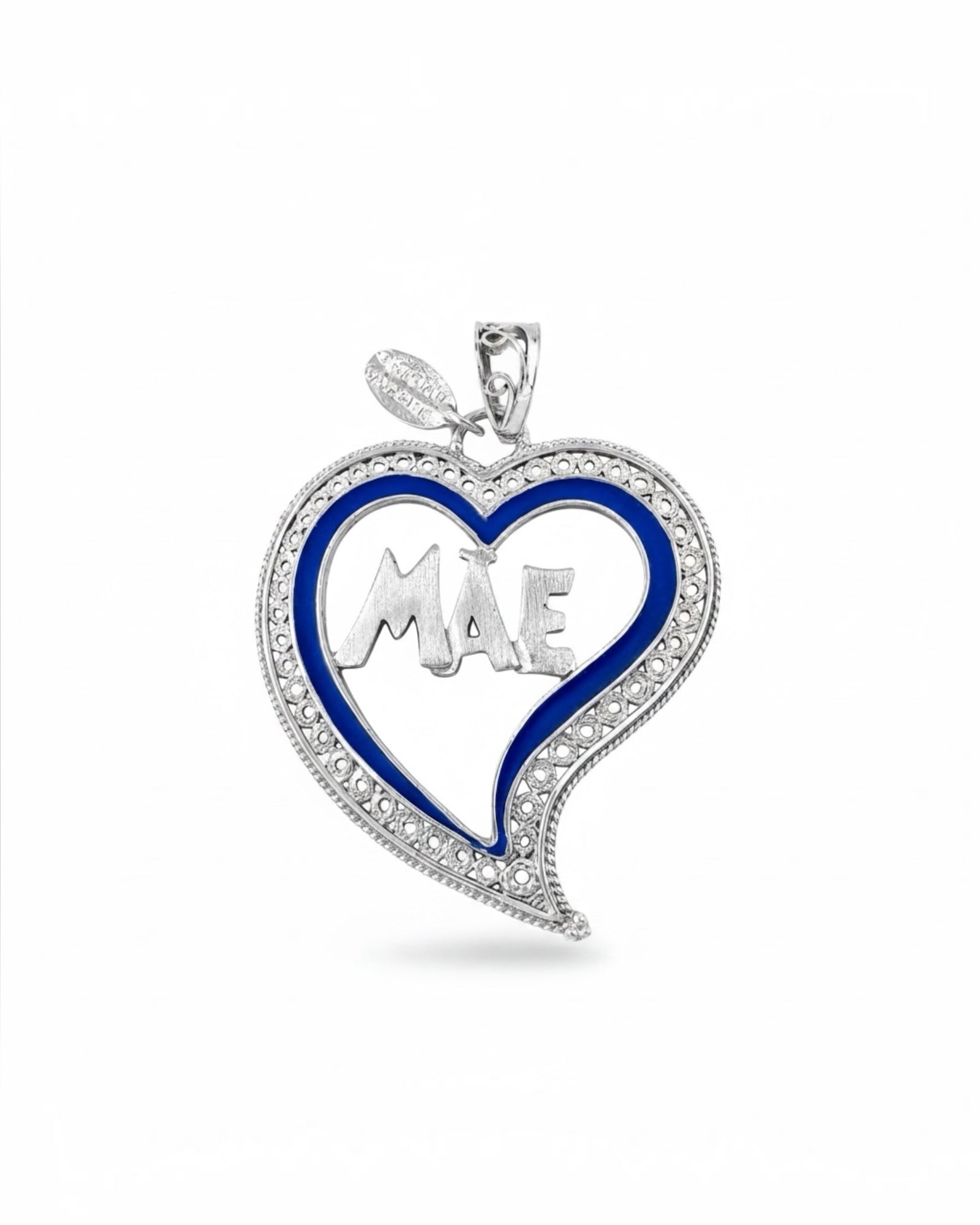 Viana Heart Floral Silver Medal