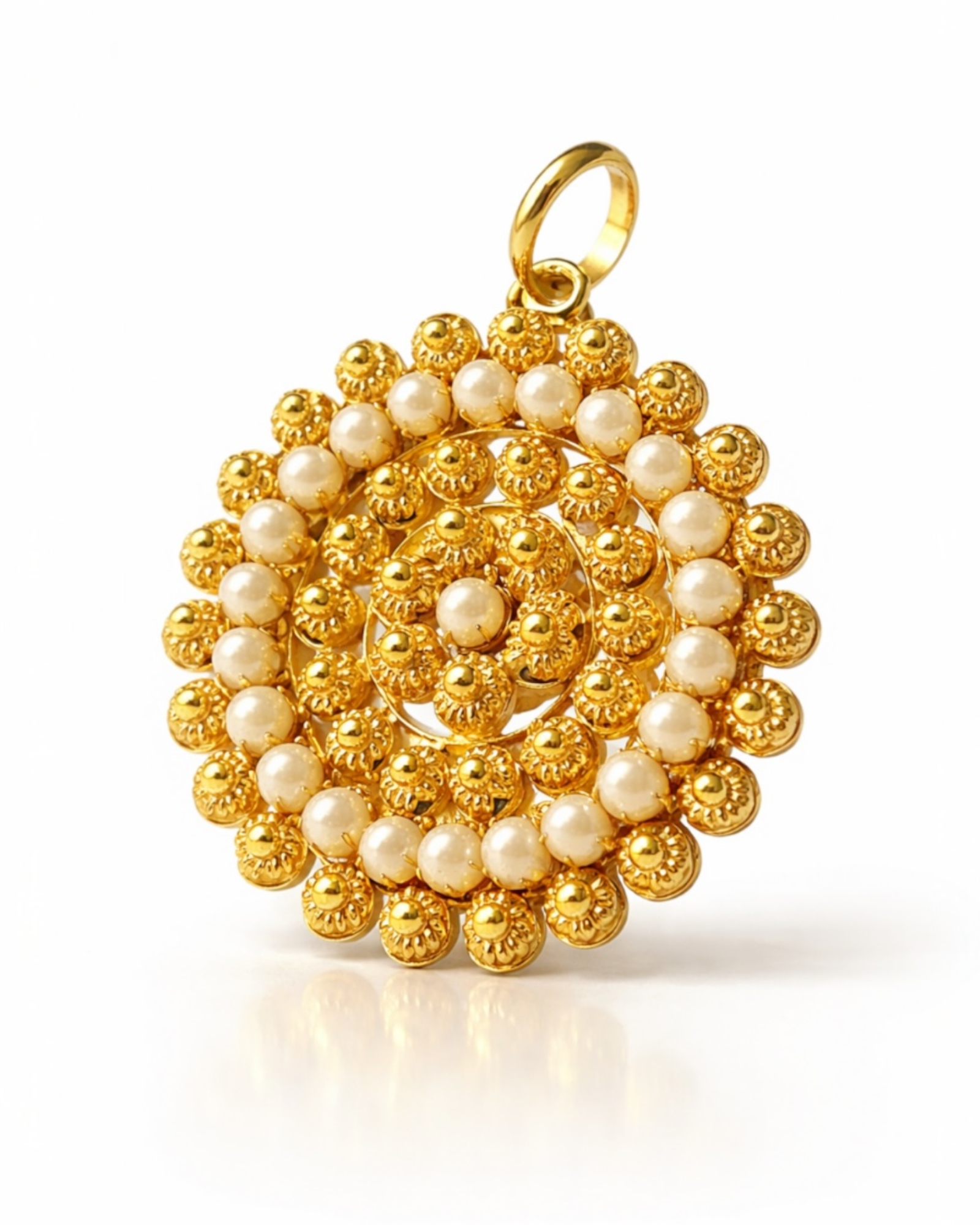 Filigree Medal in Gilded Silver