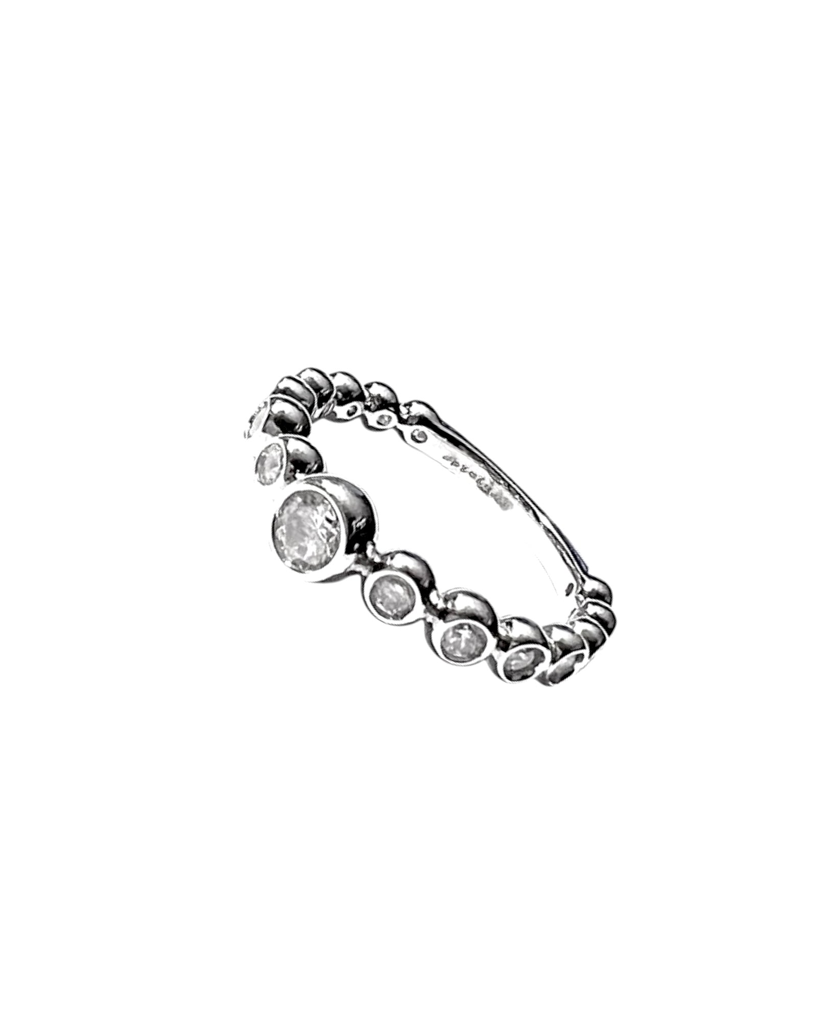 Silver Solitaire Ring