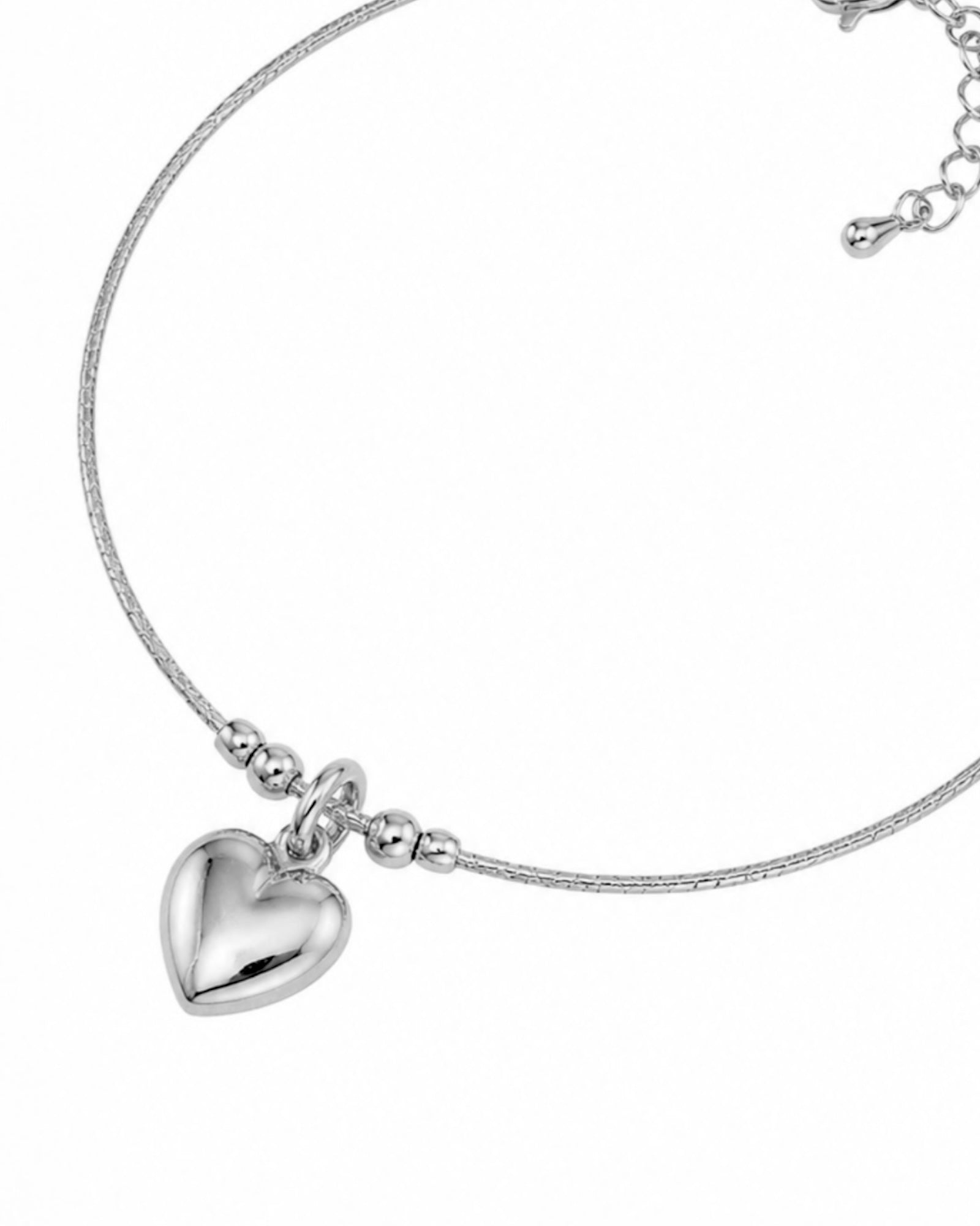 Pulseira Coração Cheio em Prata