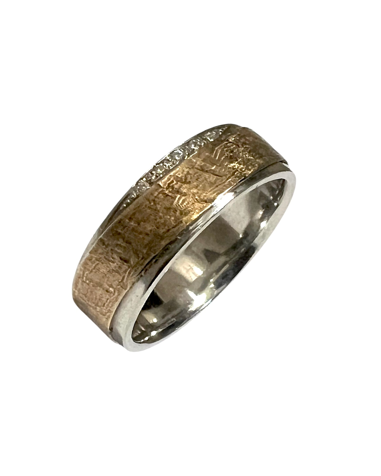 Silver and Gold Wedding Ring