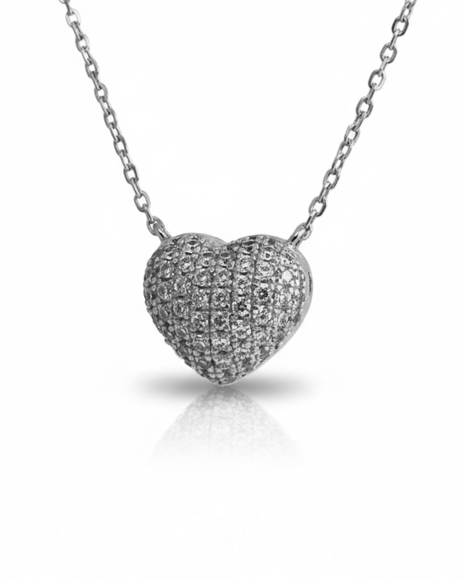 Colar Coração em Prata