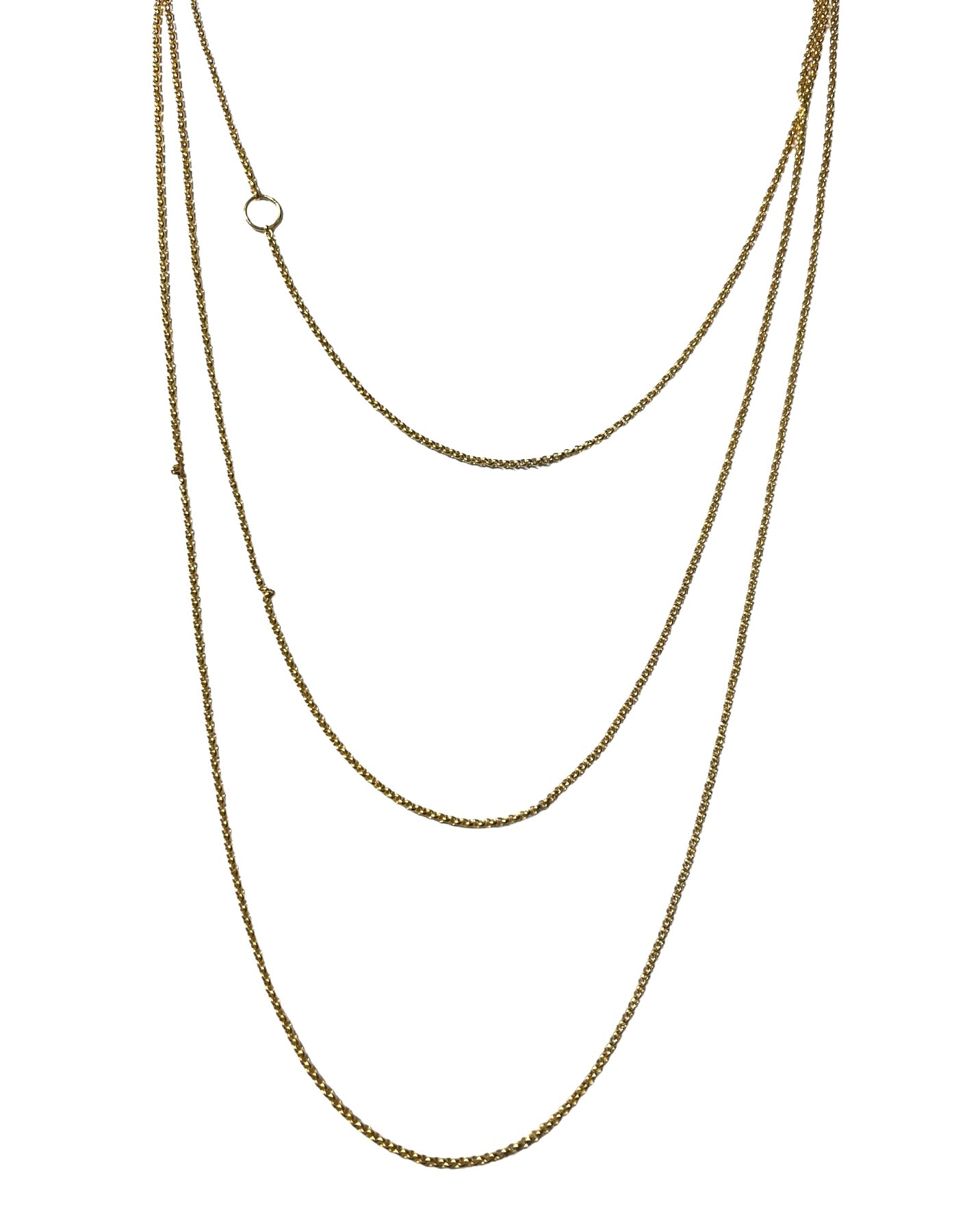 Gold Plated Silver Cord Necklace