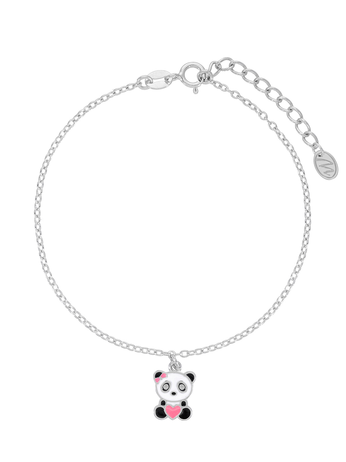 Pulseira Panda Criança em Prata