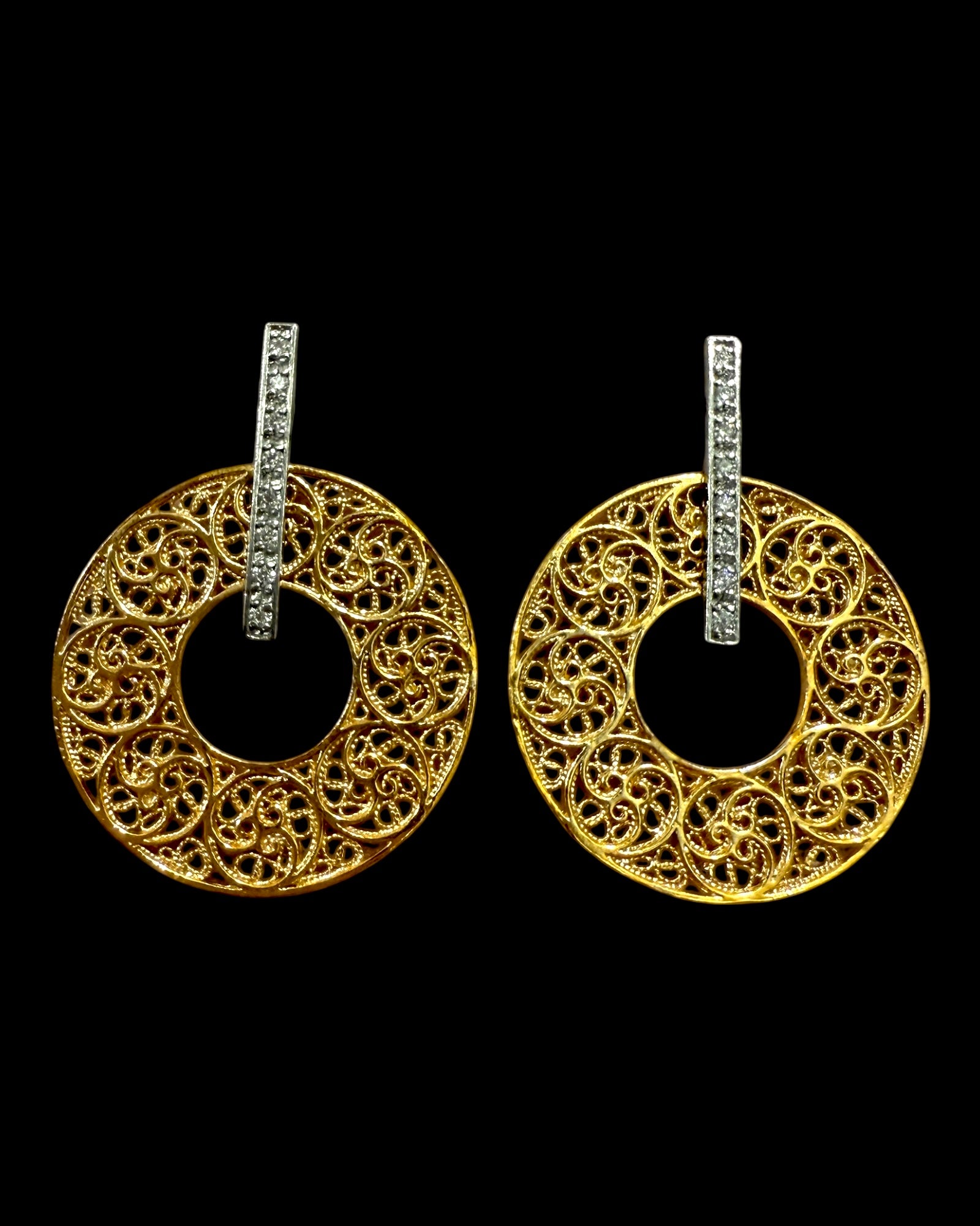Filigree Flower Earrings