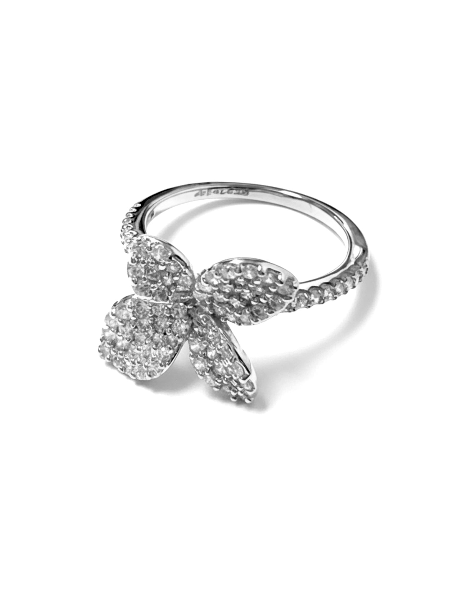 Silver Petal Ring