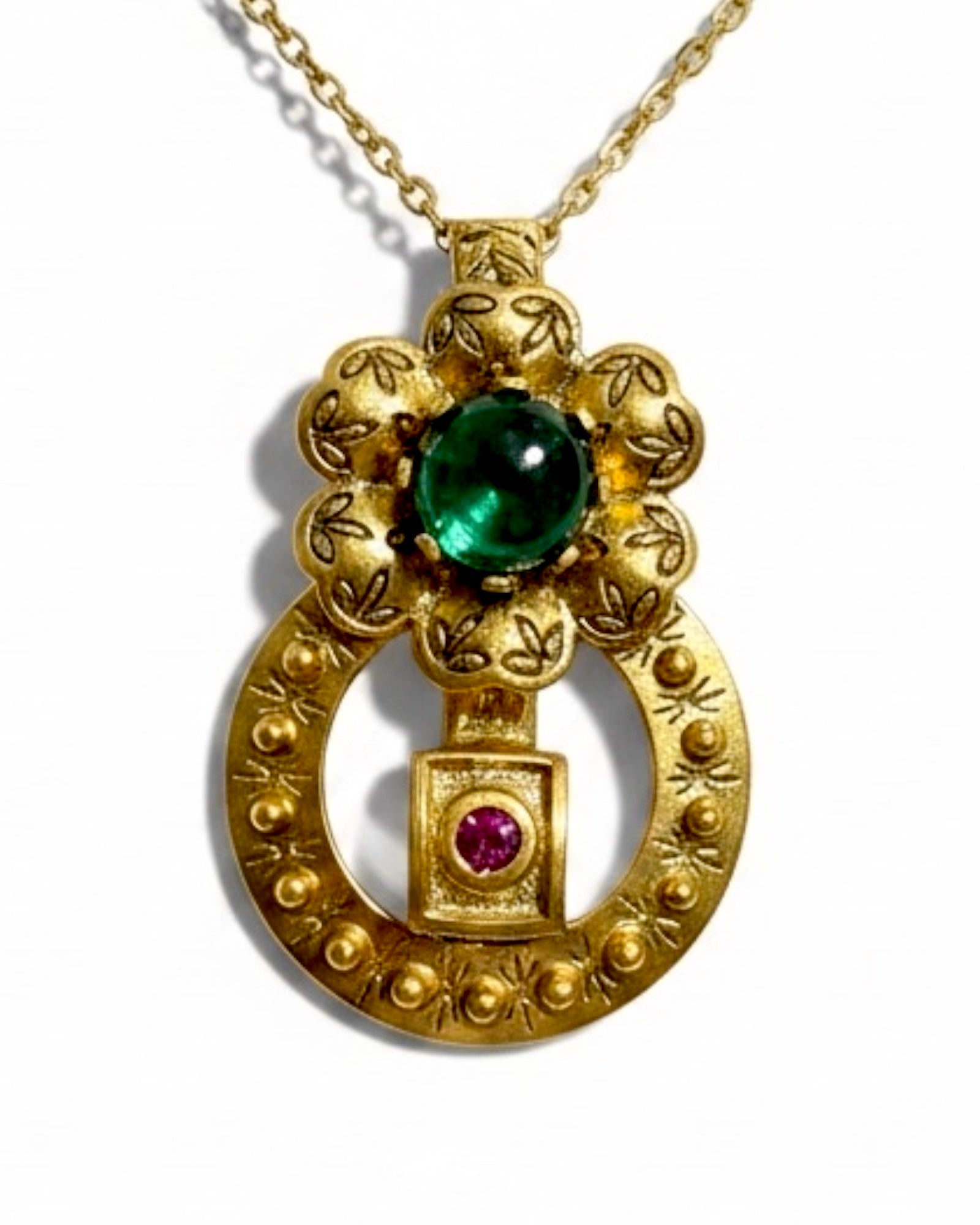Filigree Necklace in Gold-Plated Silver