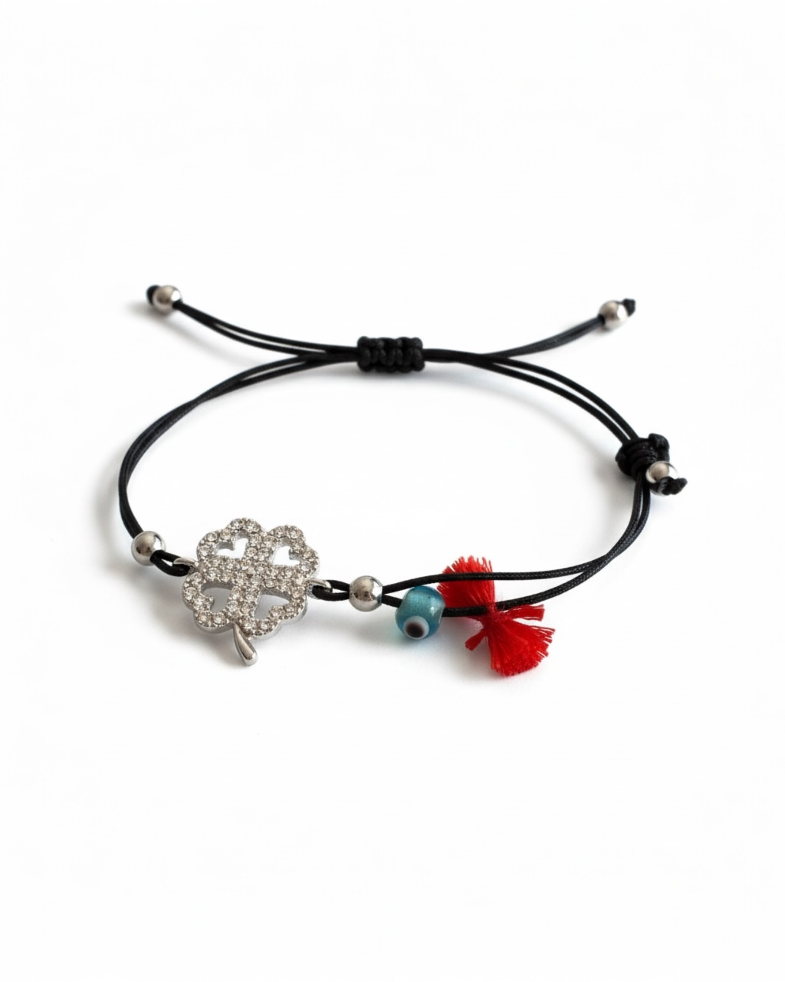 Silk Clover Bracelet in Silver