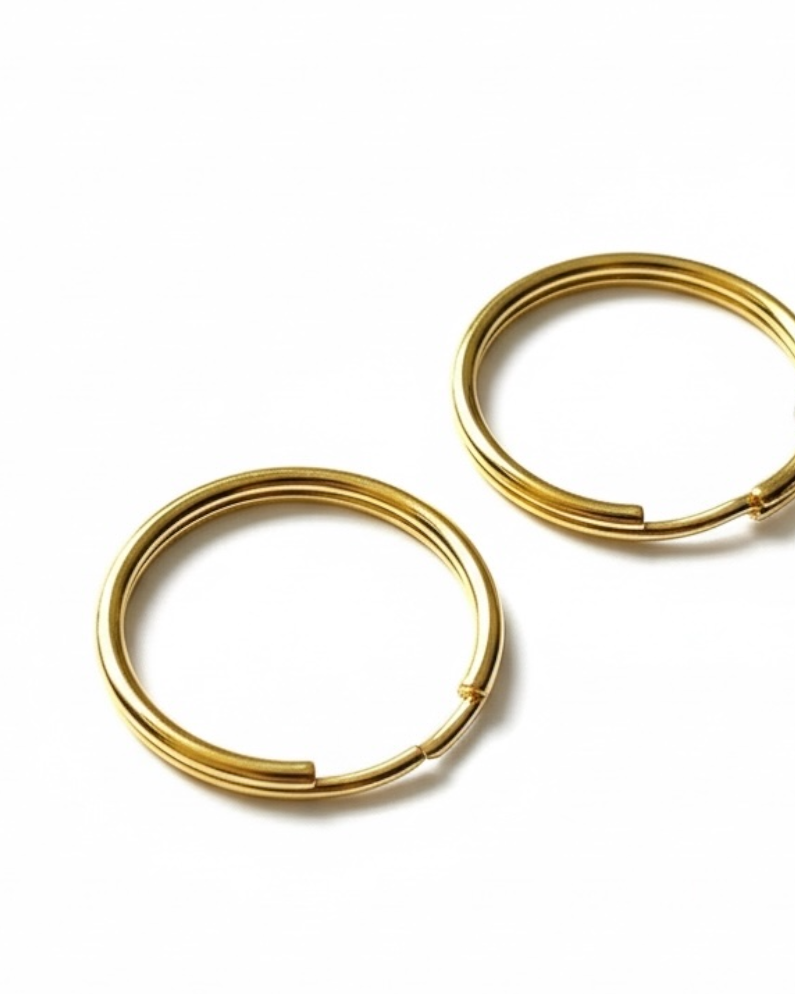 19k Gold Hoop Earrings