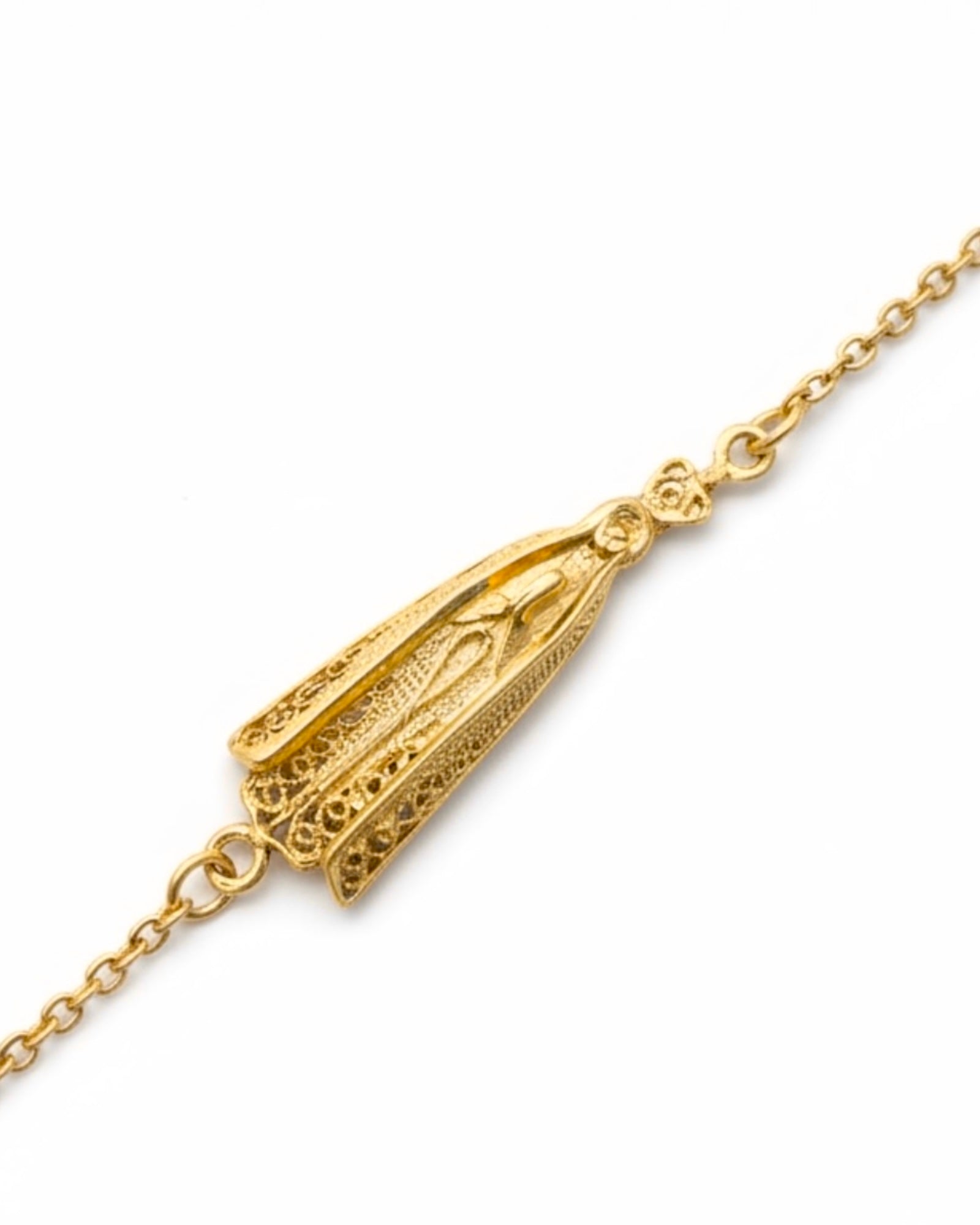 Our Lady of Fatima Bracelet in Gold-Plated Silver