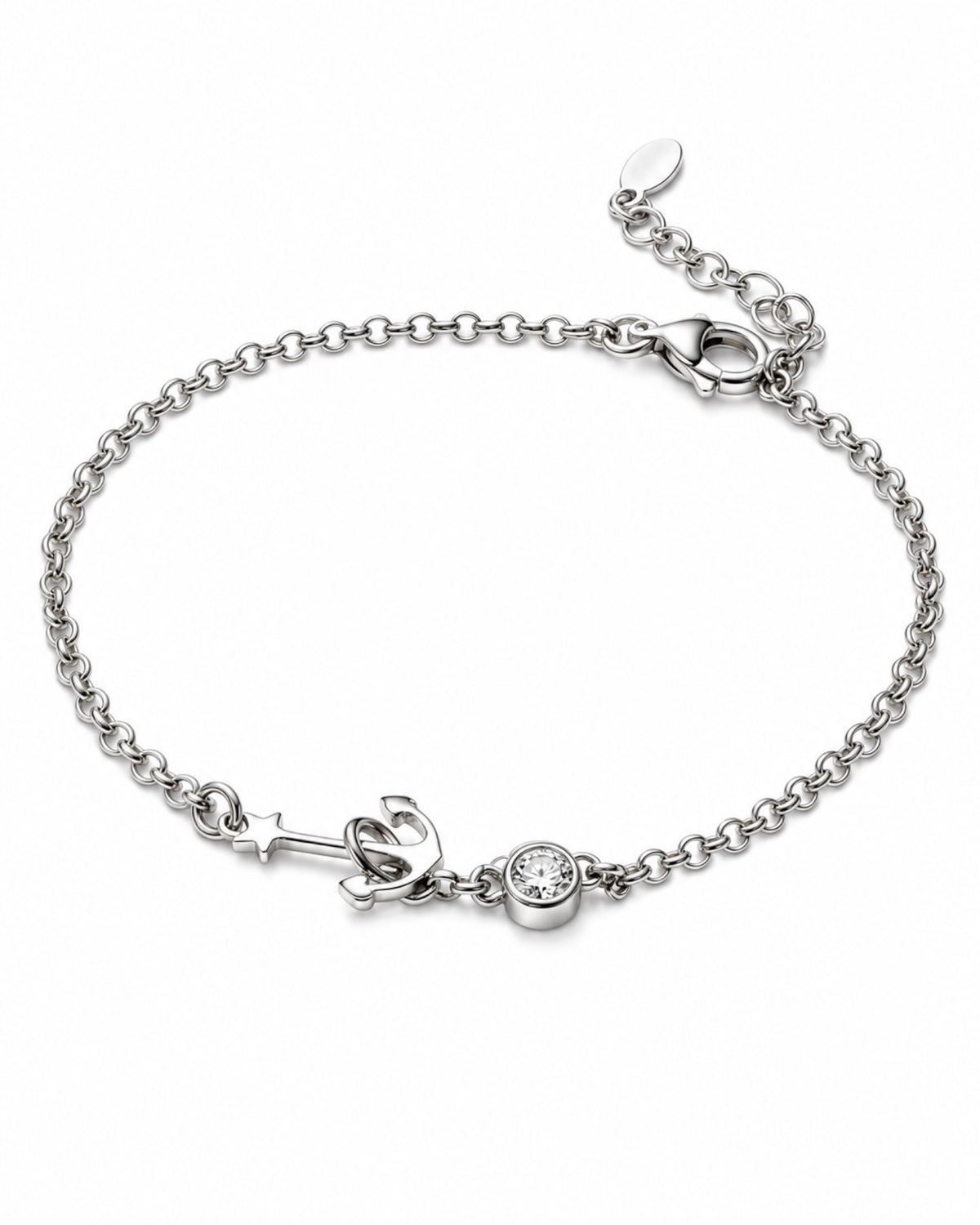 Silver Anchor Bracelet
