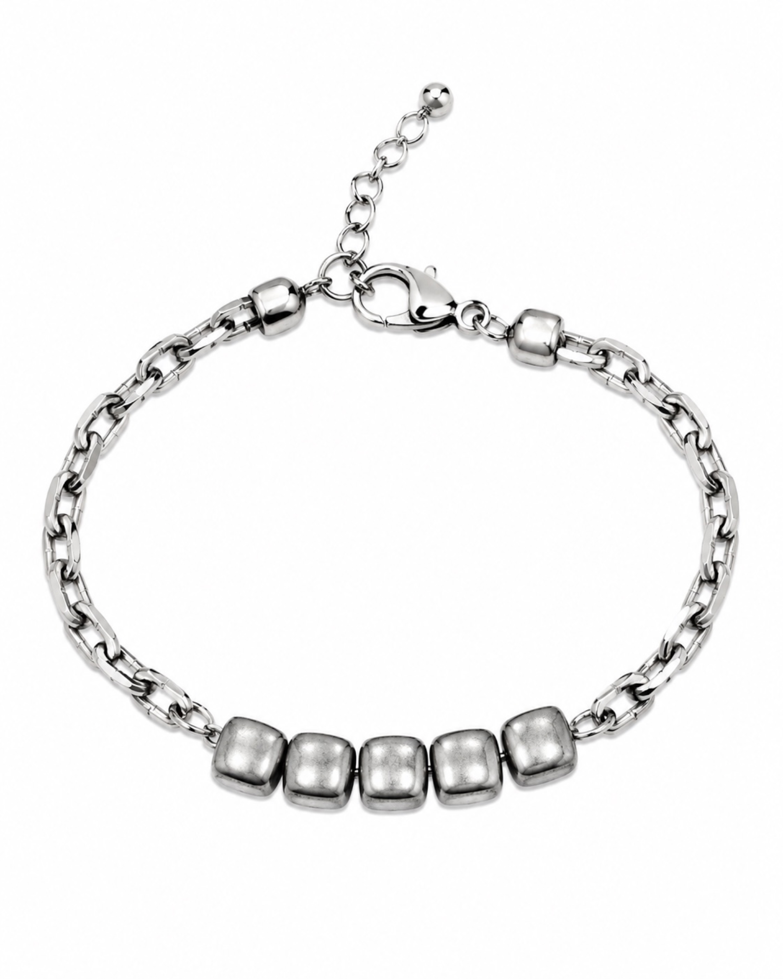Pulseira Pepitas em Prata de Homem