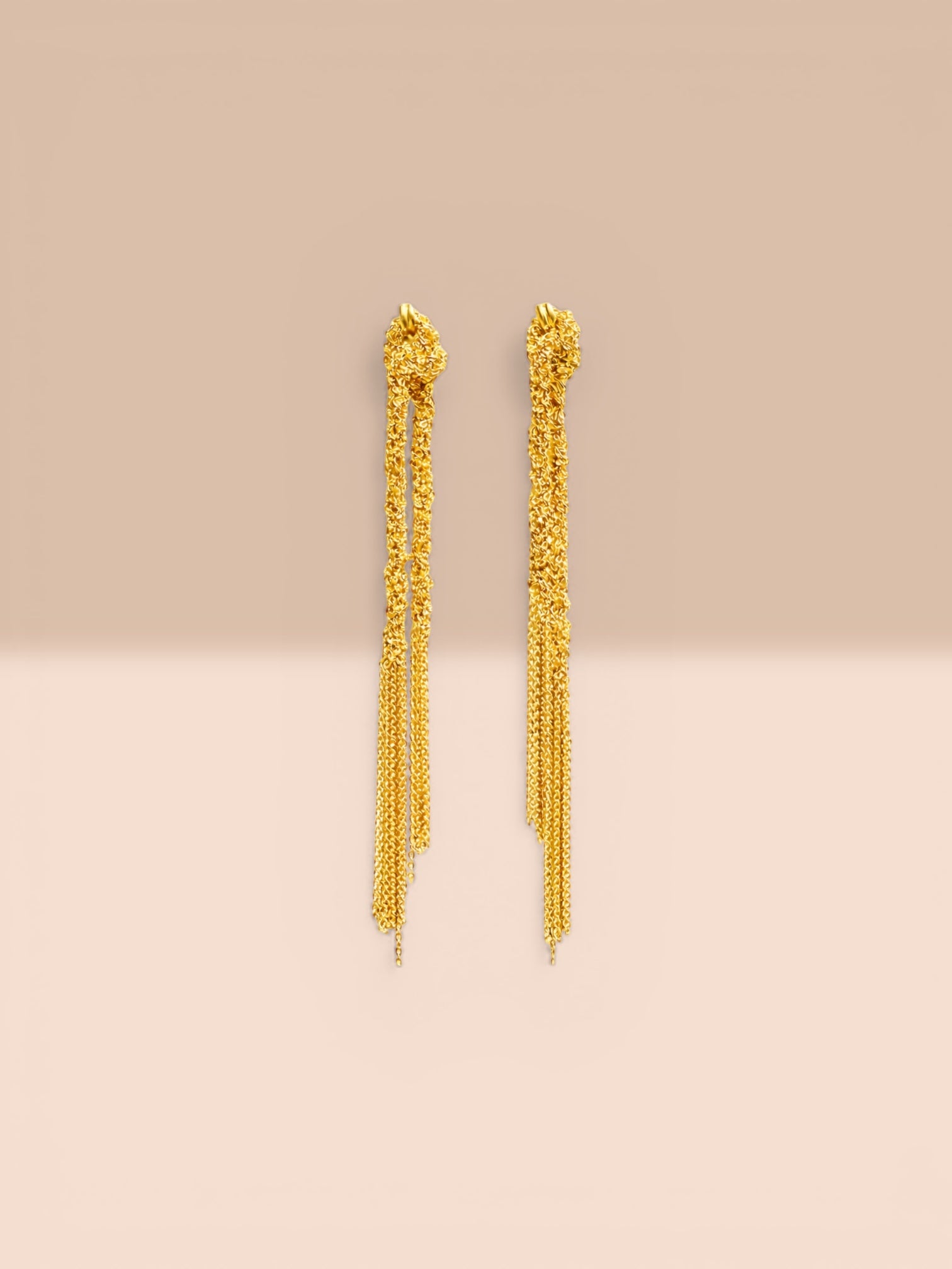 Brincos Nó em Prata Dourada