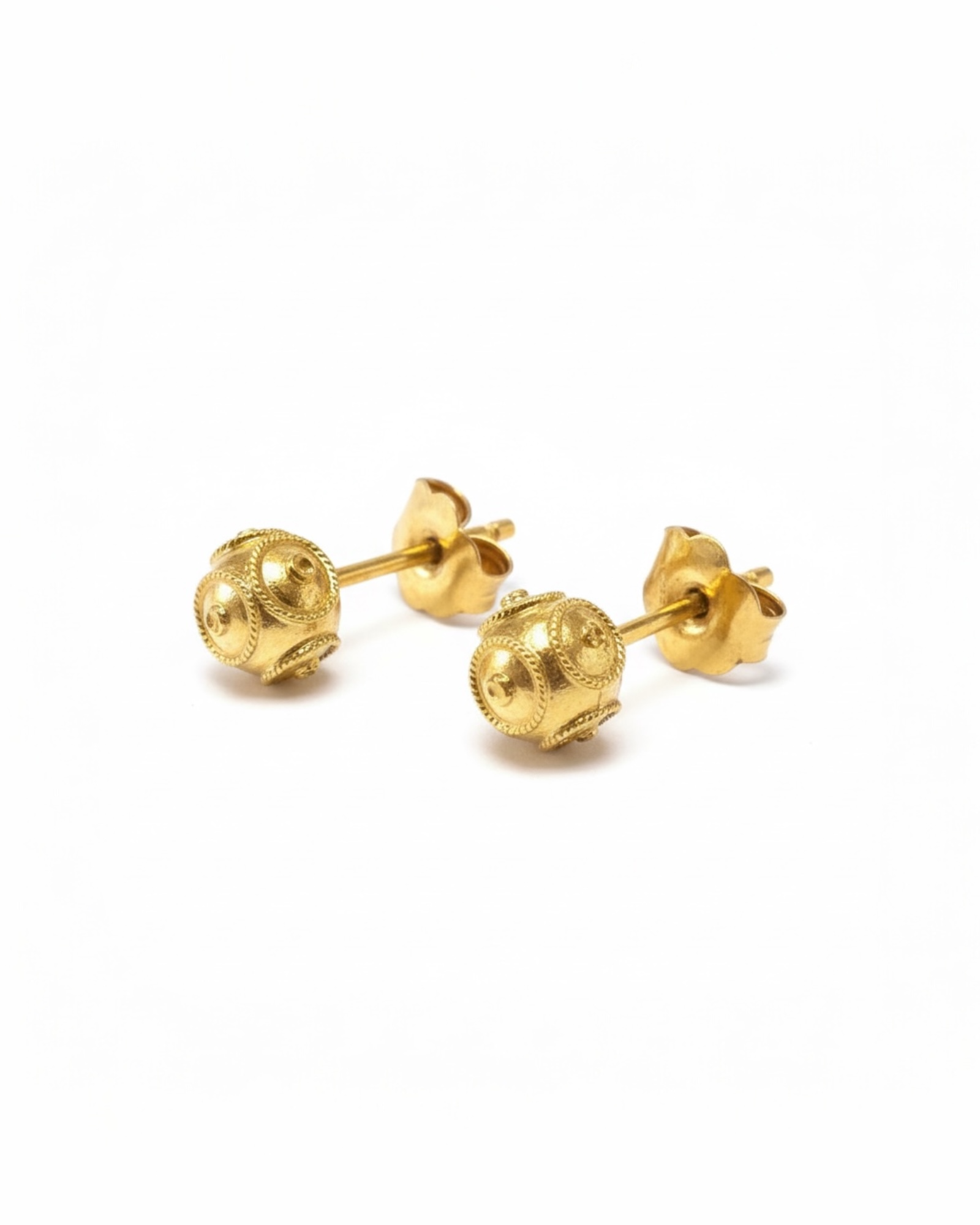 Viana Bead Earrings in Gold