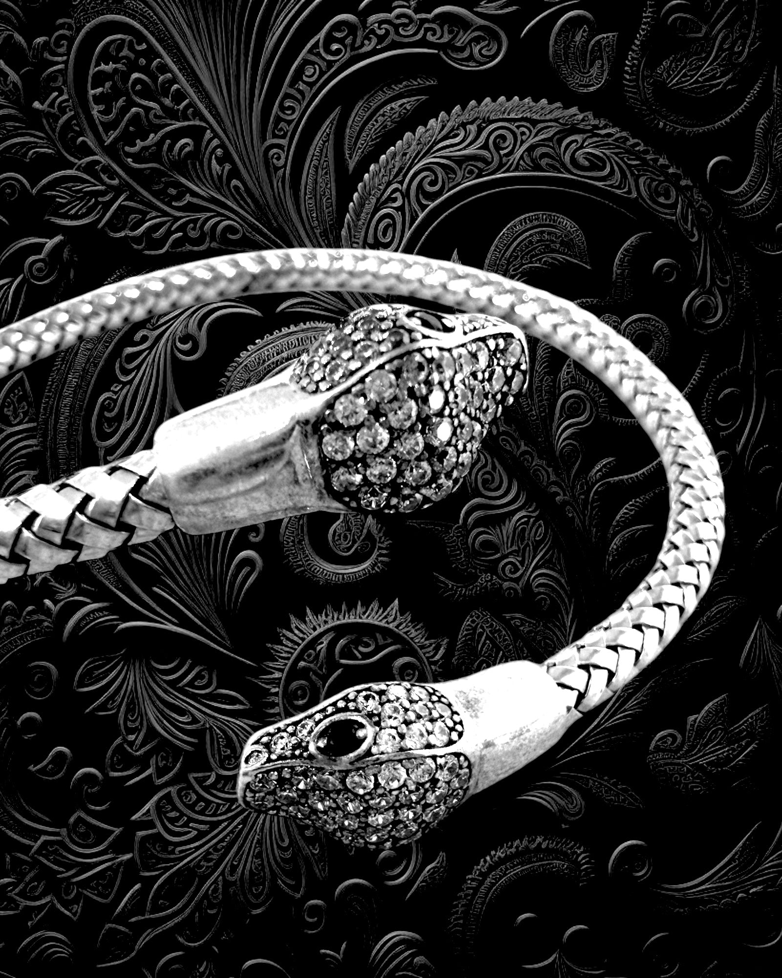 Pulseira / Escrava Serpente em Prata