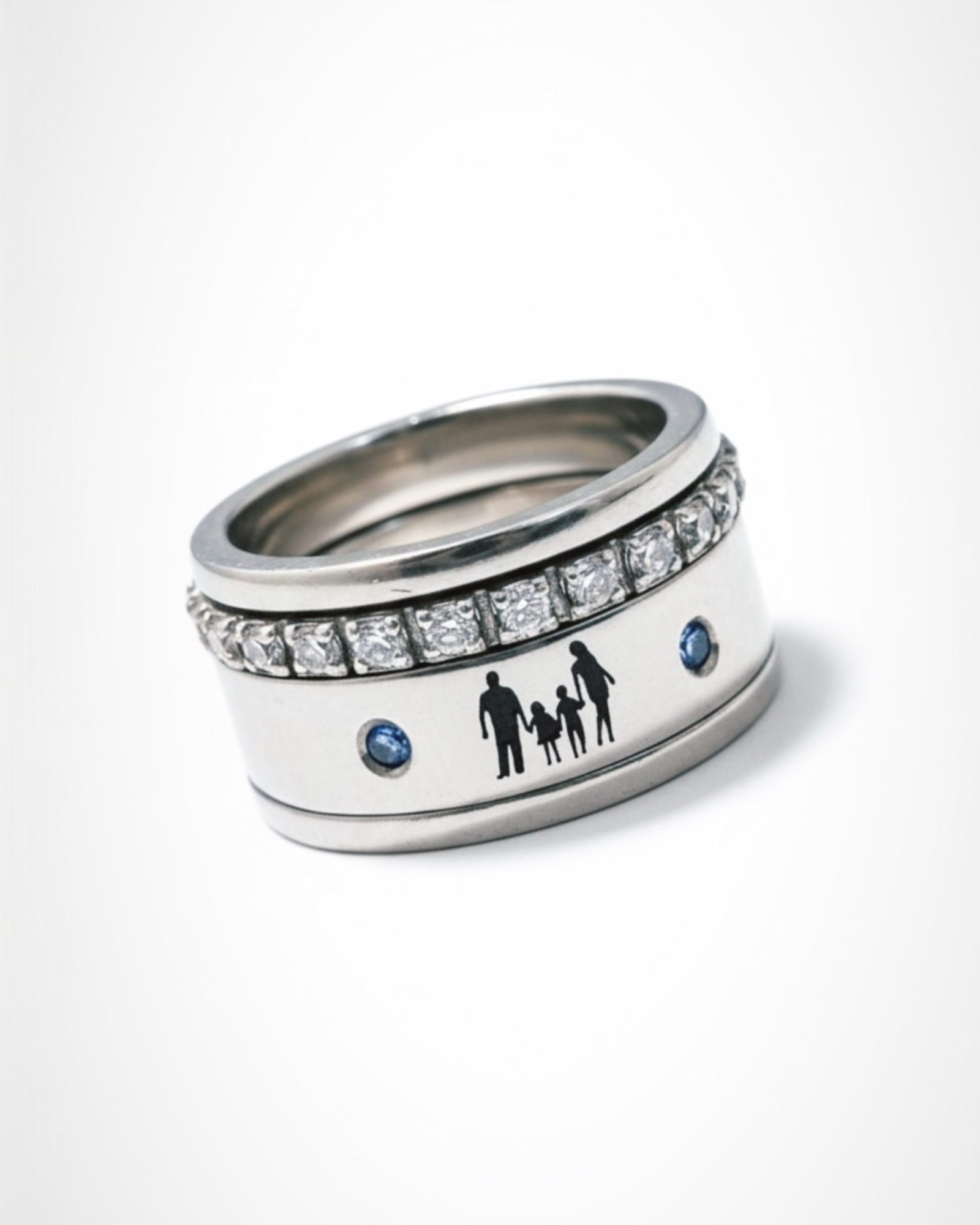 Anel Família em Prata