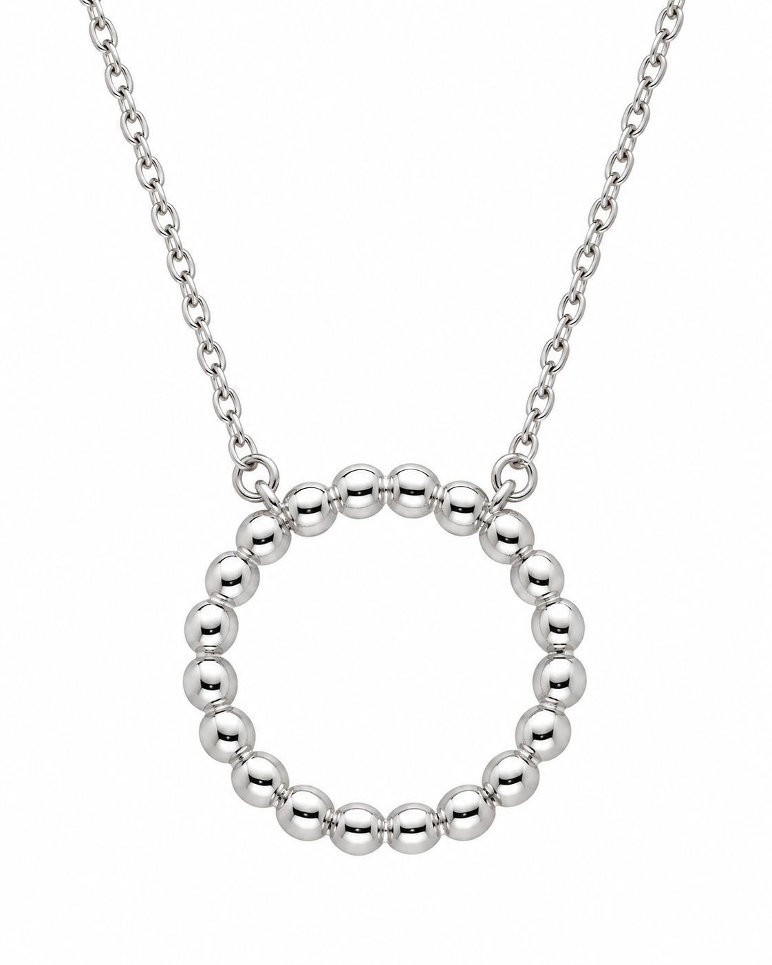 Silver Circle Necklace