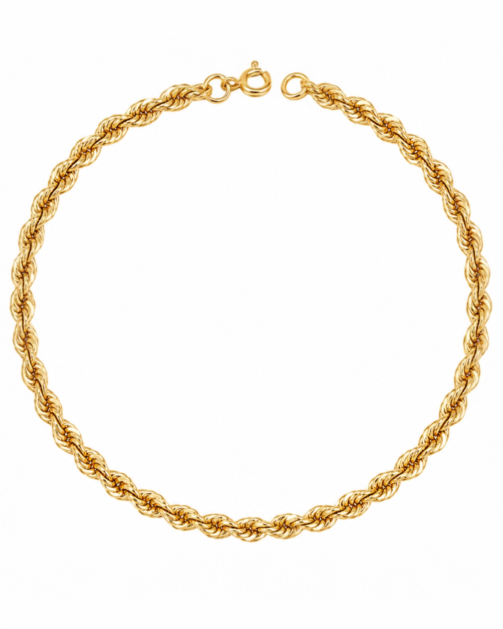 Pulseira Malha Torcida em Ouro