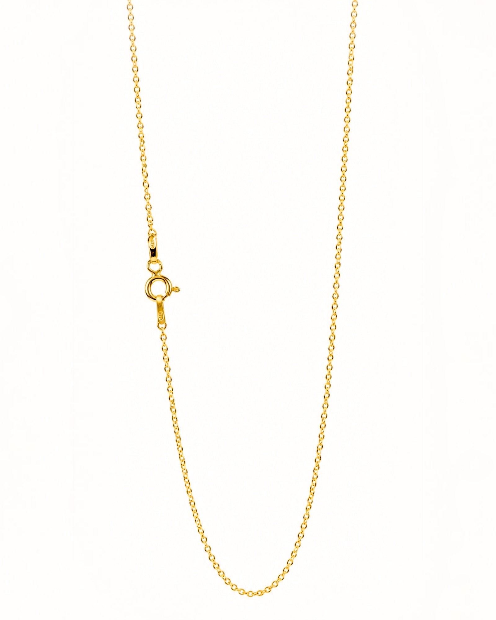 Colar Simples em Prata Dourada - 55cm