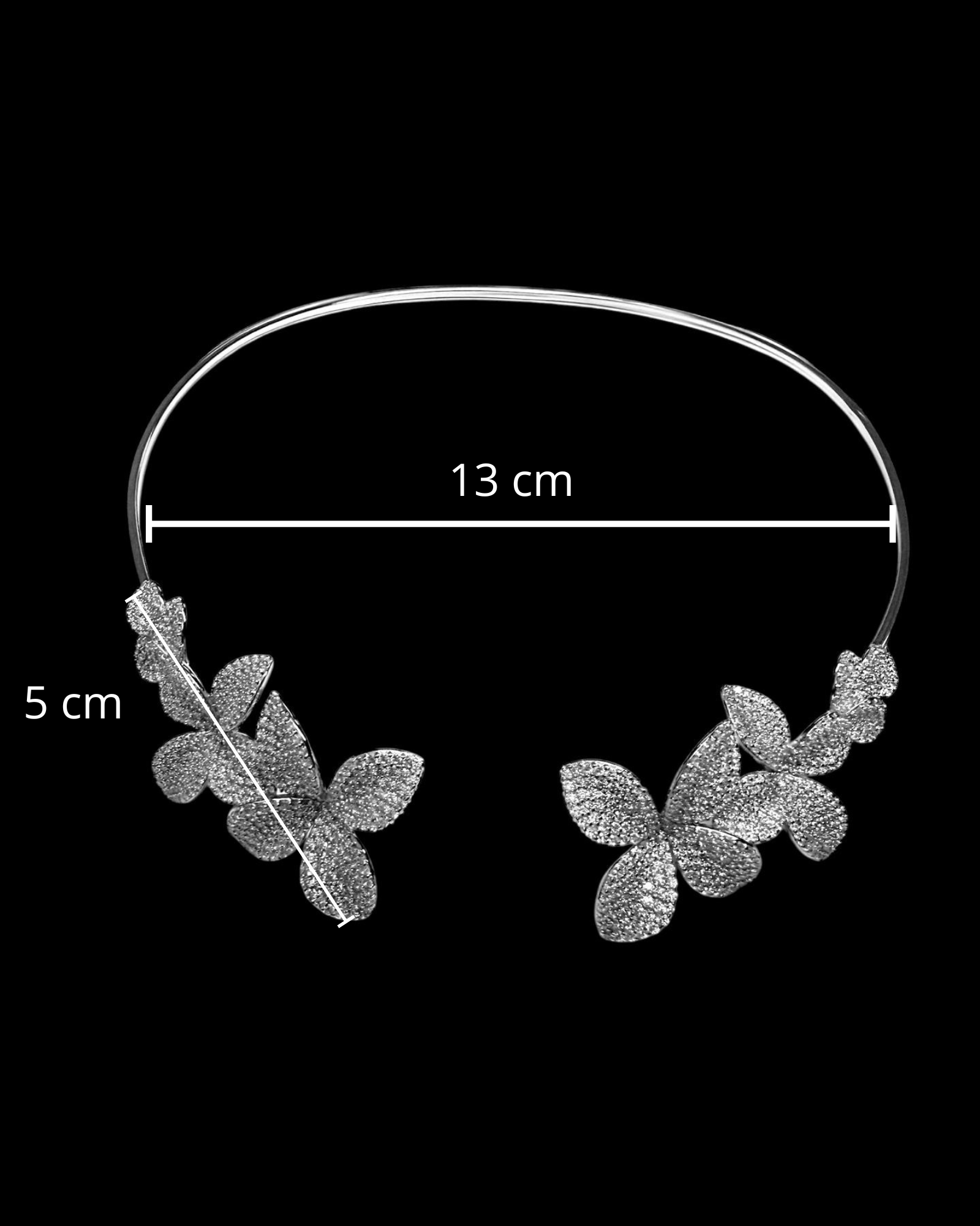 Gold-plated silver petal necklace