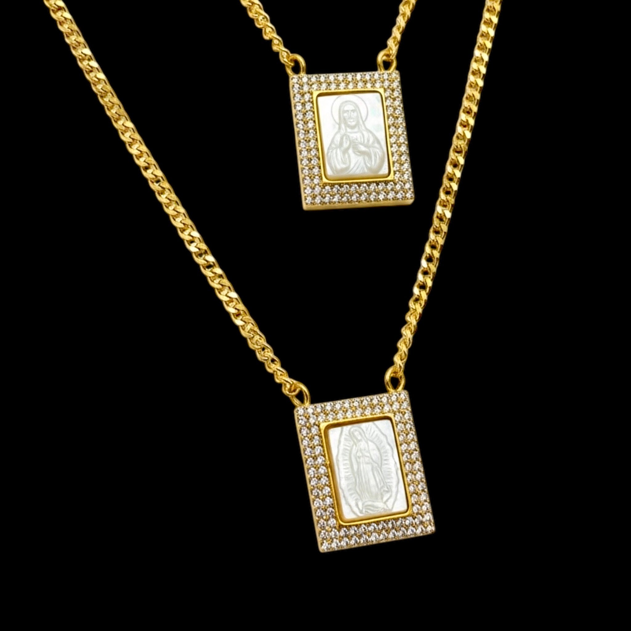 God Guide You Silver Scapular - Men